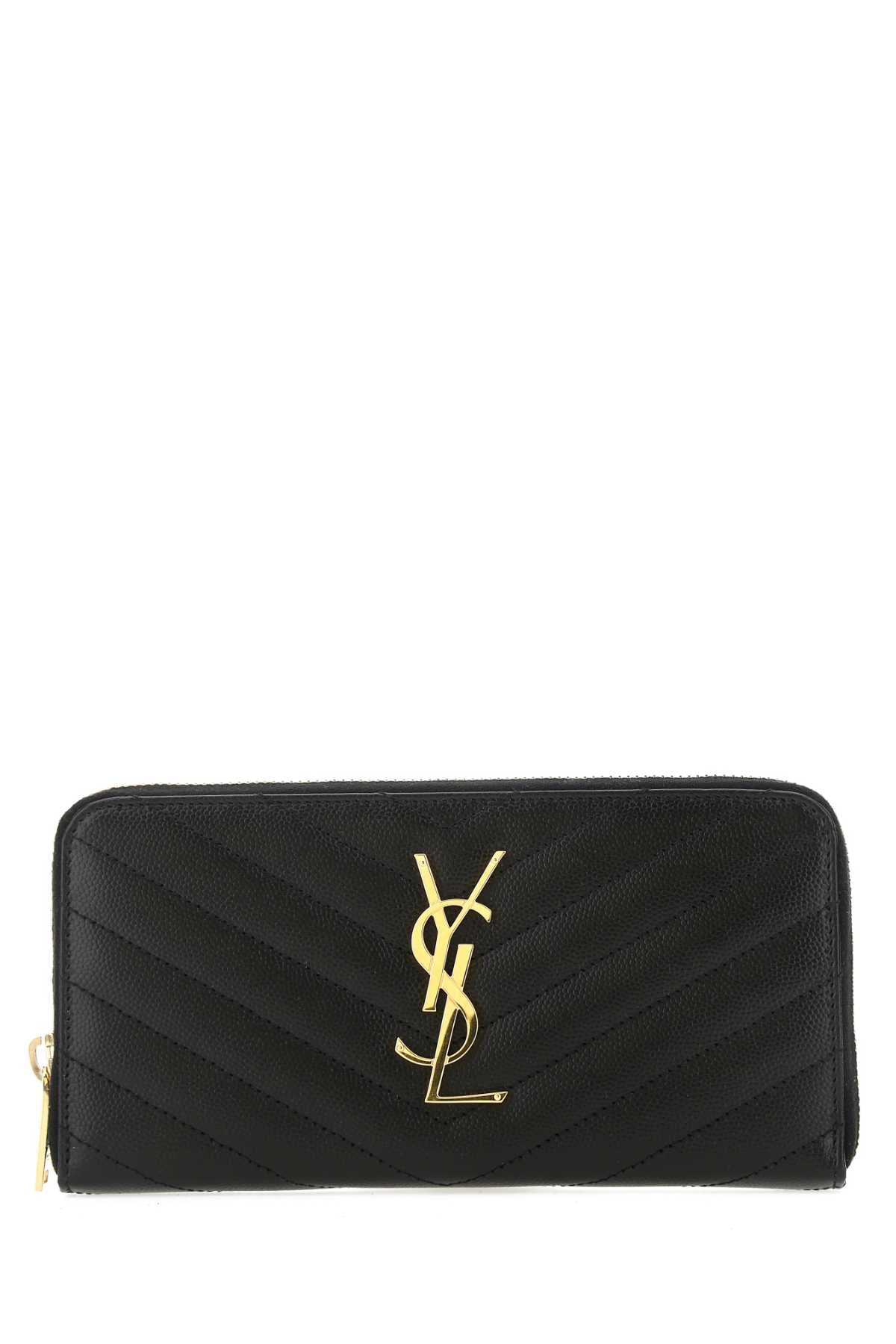 Saint Laurent Women Black Leather Wallet SAINT LAURENT