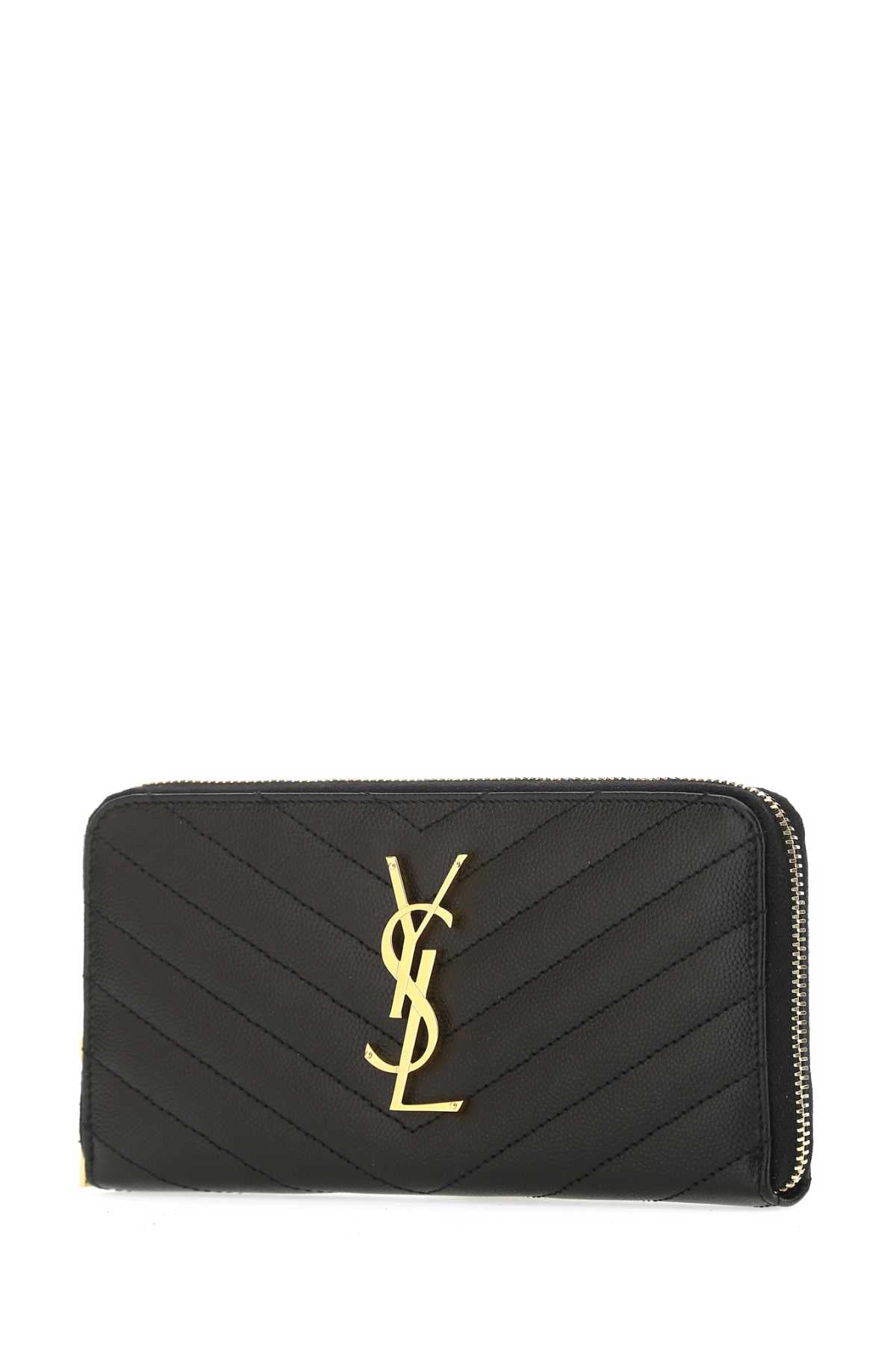 Saint Laurent Women Black Leather Wallet SAINT LAURENT