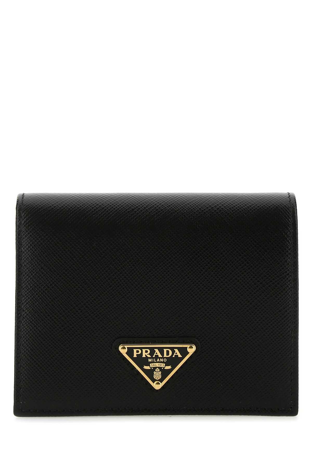 Prada Women Black Leather Wallet PRADA