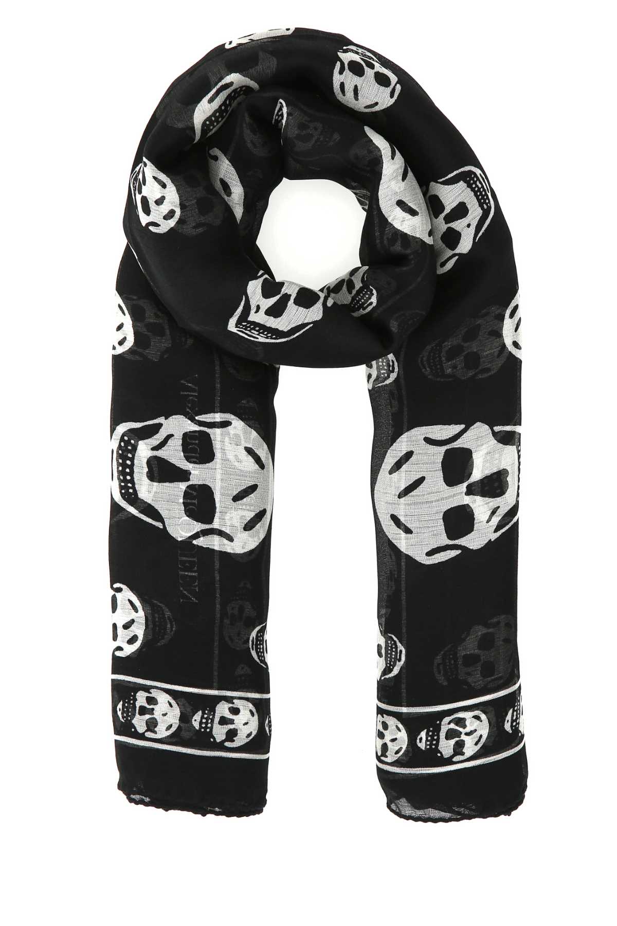 Alexander Mcqueen Women Printed Silk Foulard ALEXANDER MCQUEEN