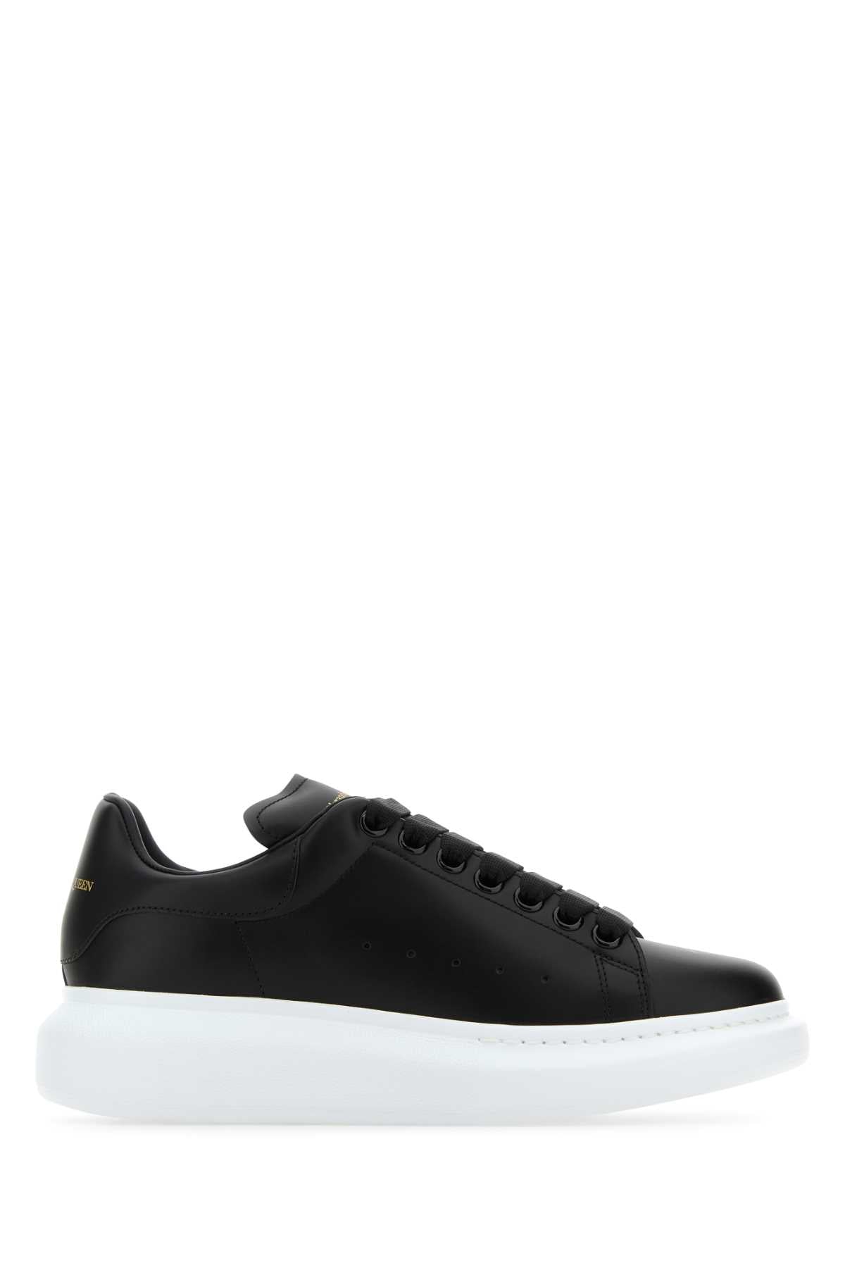 Alexander Mcqueen Women Black Leather Sneakers ALEXANDER MCQUEEN