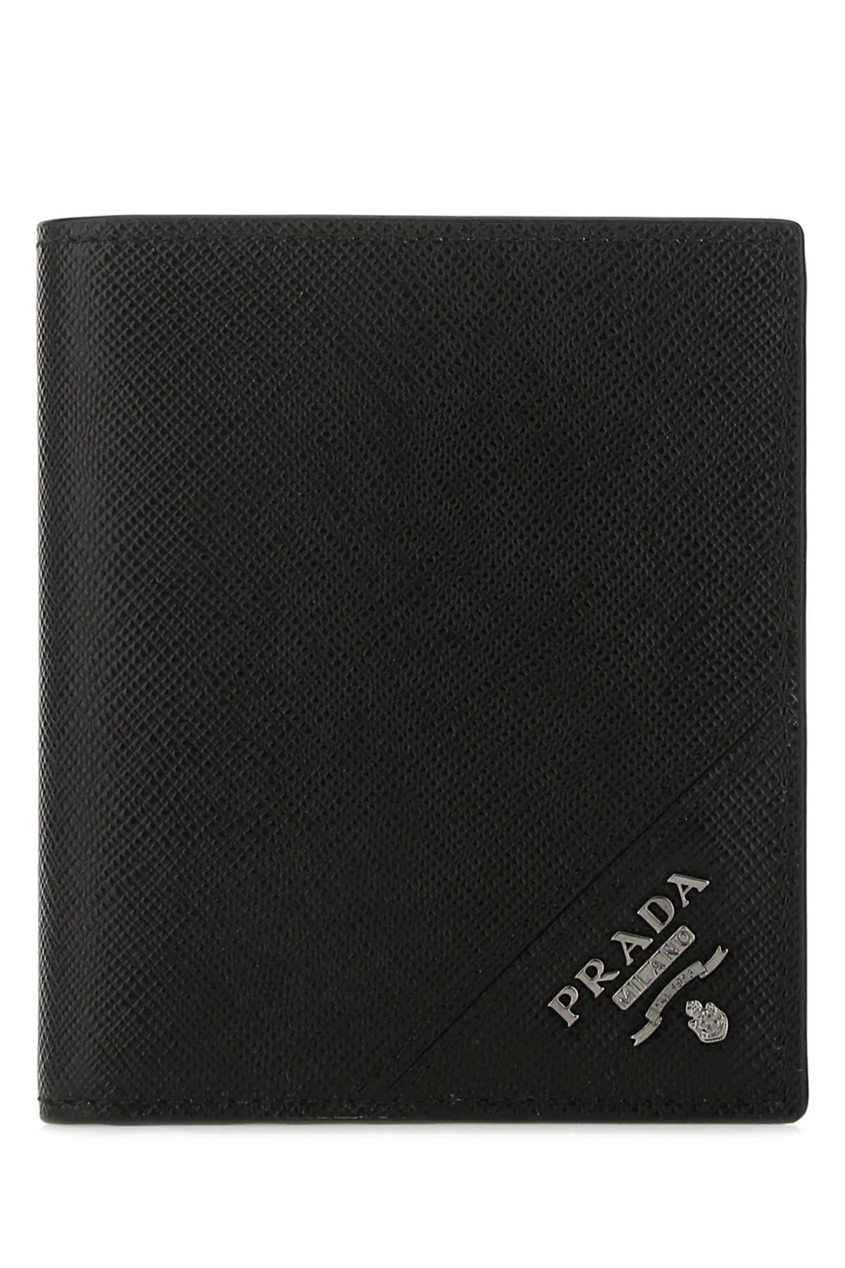 Prada Men Black Leather Wallet PRADA
