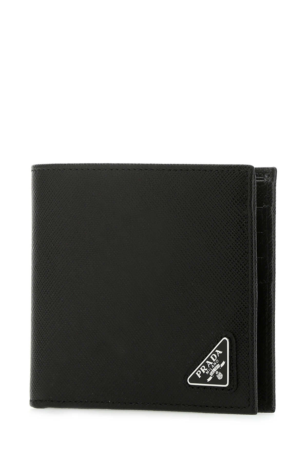 Prada Men Black Leather Wallet PRADA