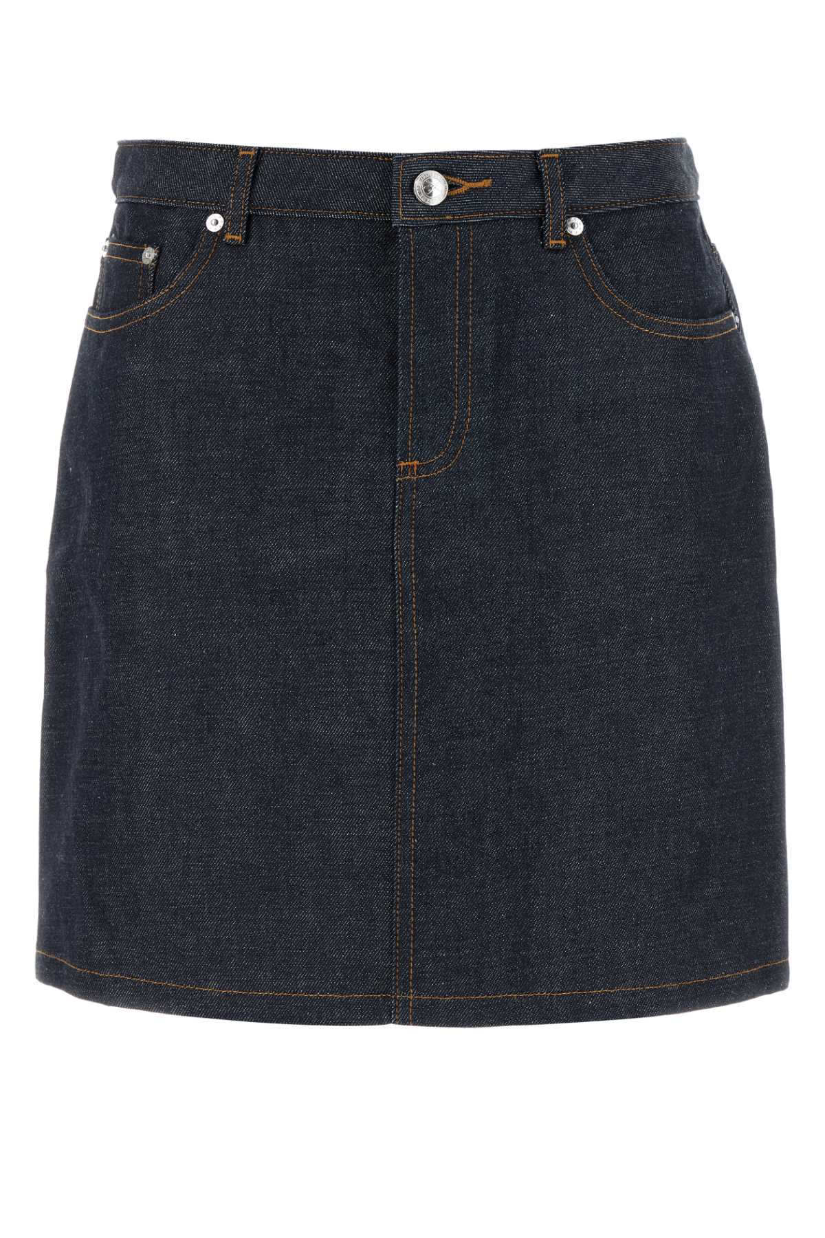 A.P.C. Women Denim Jupe Mini Skirt