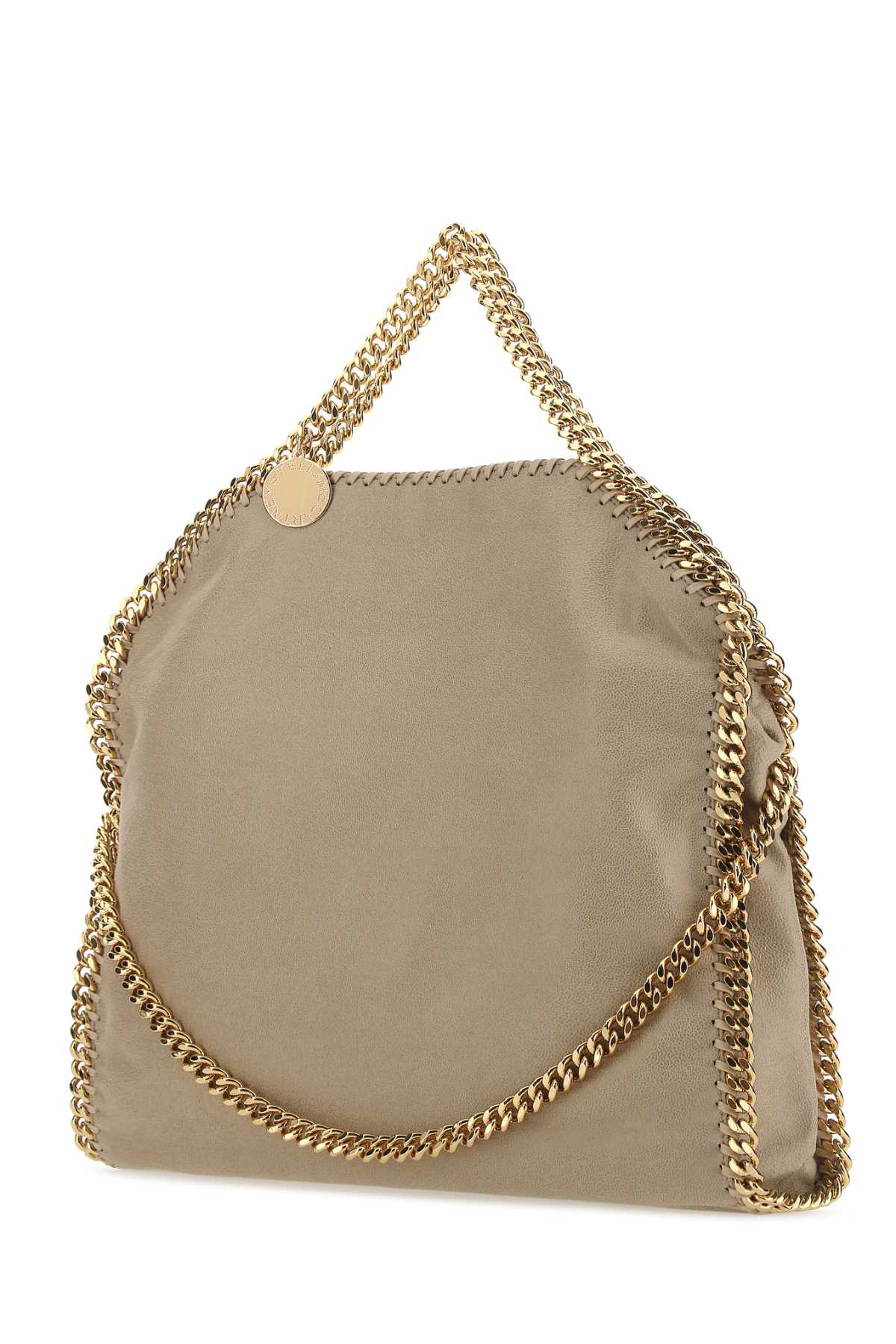 Stella Mccartney Women Cappuccino Shaggy Deer Falabella Fold Over Handbag STELLA MCCARTNEY