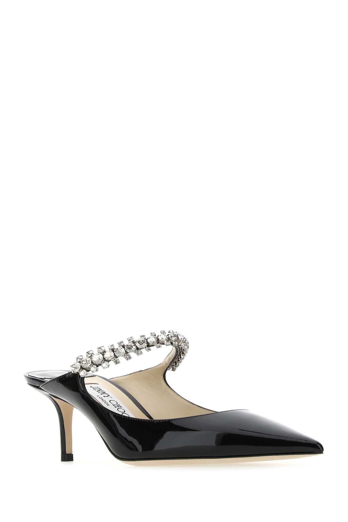 Jimmy Choo Women Black Leather Bing 65 Mules JIMMY CHOO