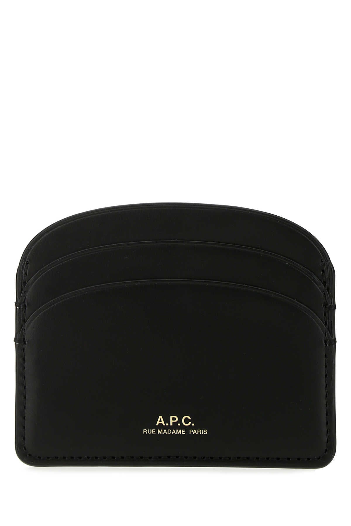 A.P.C. Women Black Leather Card Holder A.P.C.
