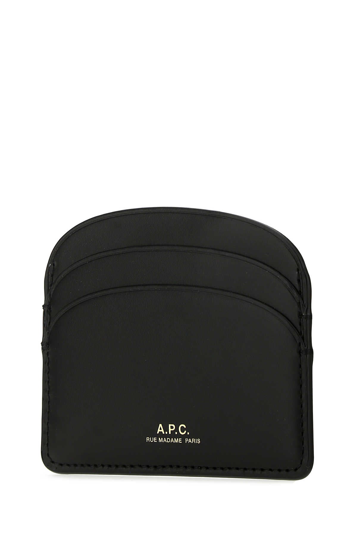 A.P.C. Women Black Leather Card Holder A.P.C.