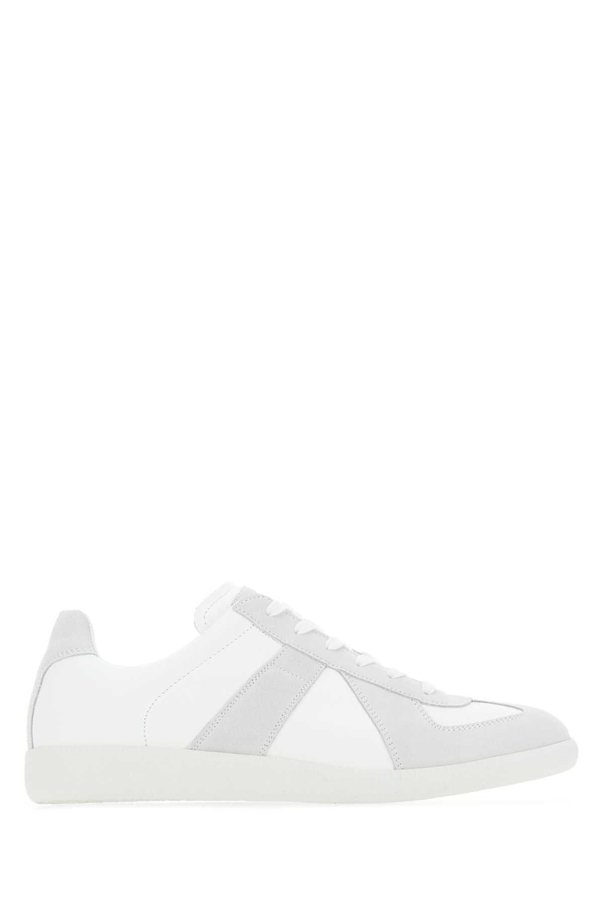 Maison Margiela Men Two-Tone Leather Replica Sneakers MAISON MARGIELA