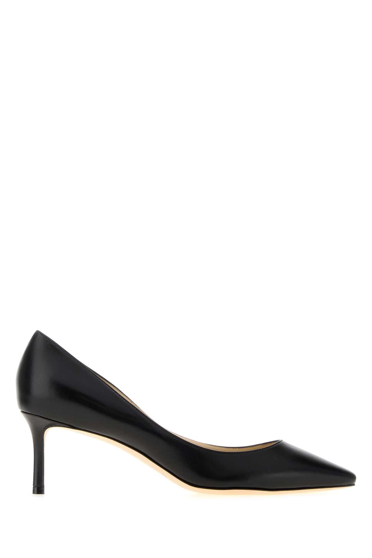 Jimmy Choo Women Black Leather Romy 60 Pumps JIMMY CHOO