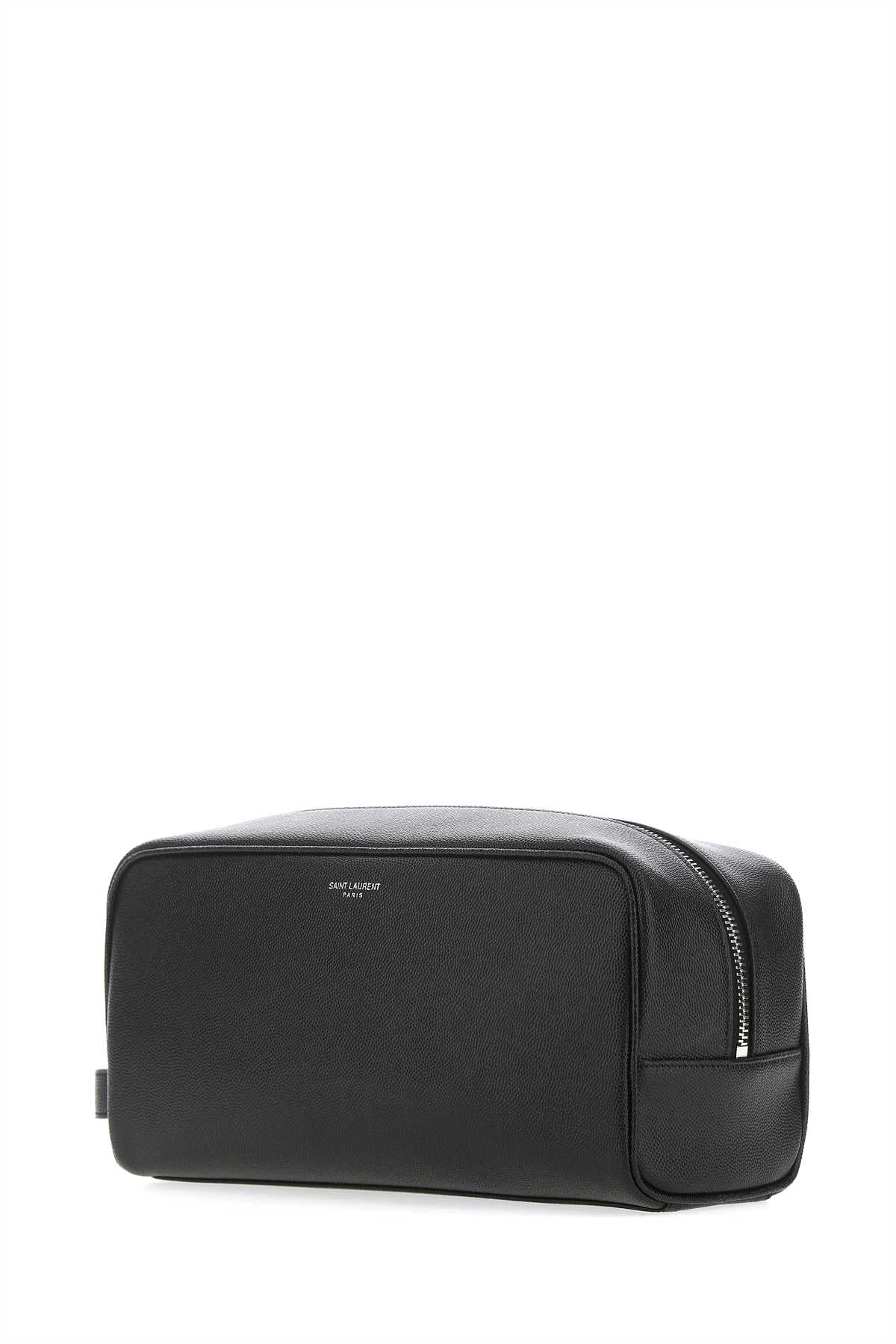 Saint Laurent Men Black Leather Beauty Case SAINT LAURENT