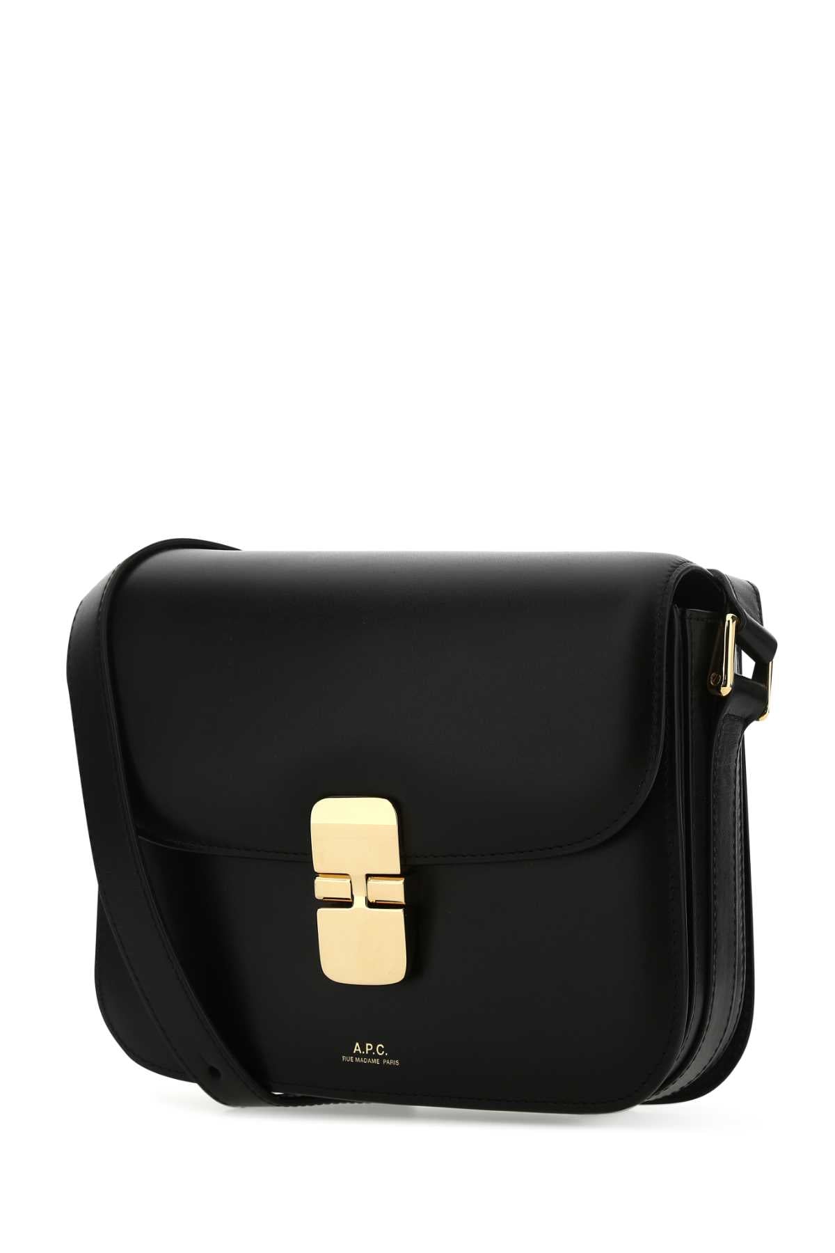 A.P.C. Women Black Leather Small Grace Crossbody Bag A.P.C.