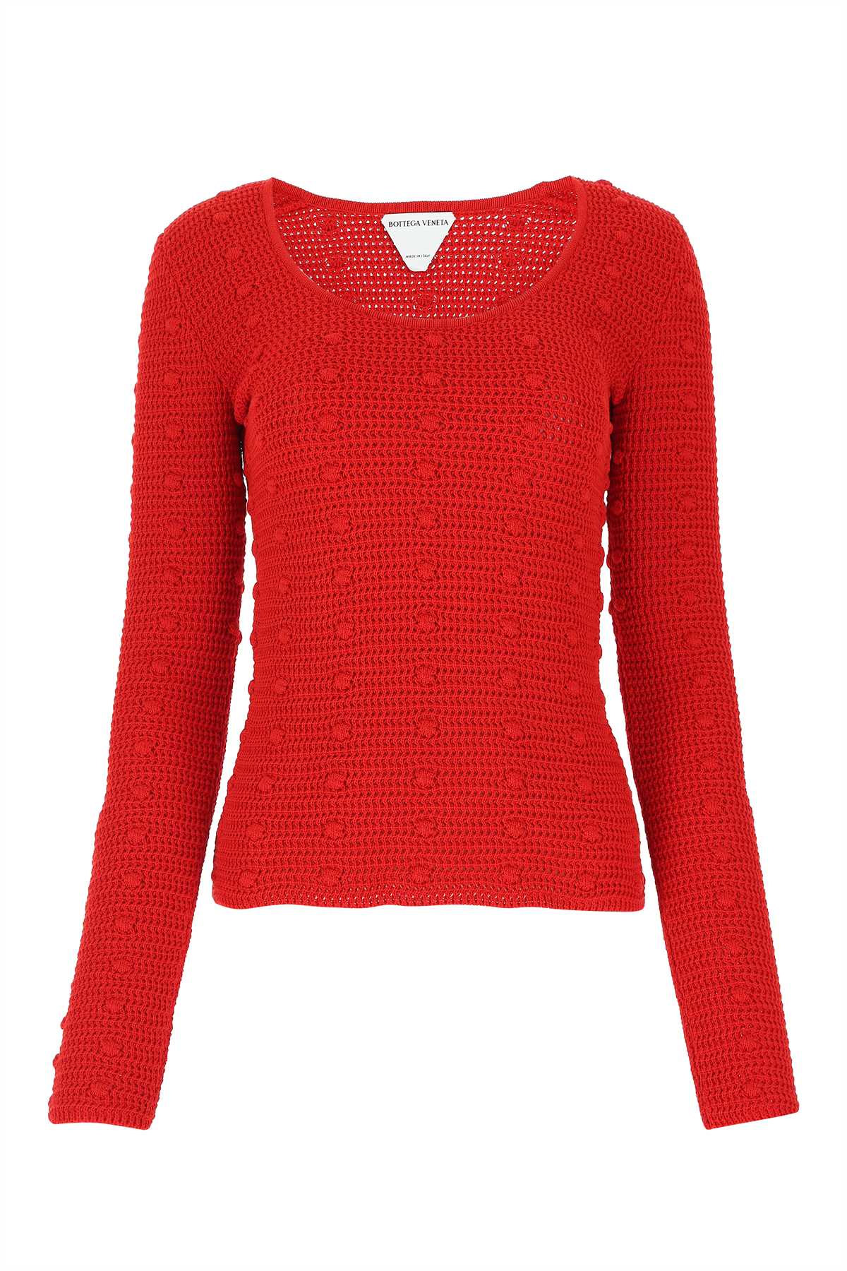 Bottega Veneta Women Red Cotton Sweater BOTTEGA VENETA