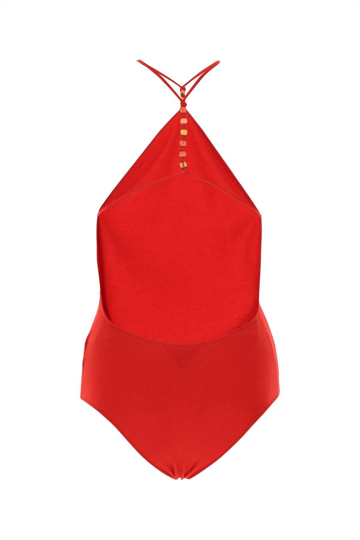 Bottega Veneta Women Red Stretch Cashmere Blend Bodysuit BOTTEGA VENETA