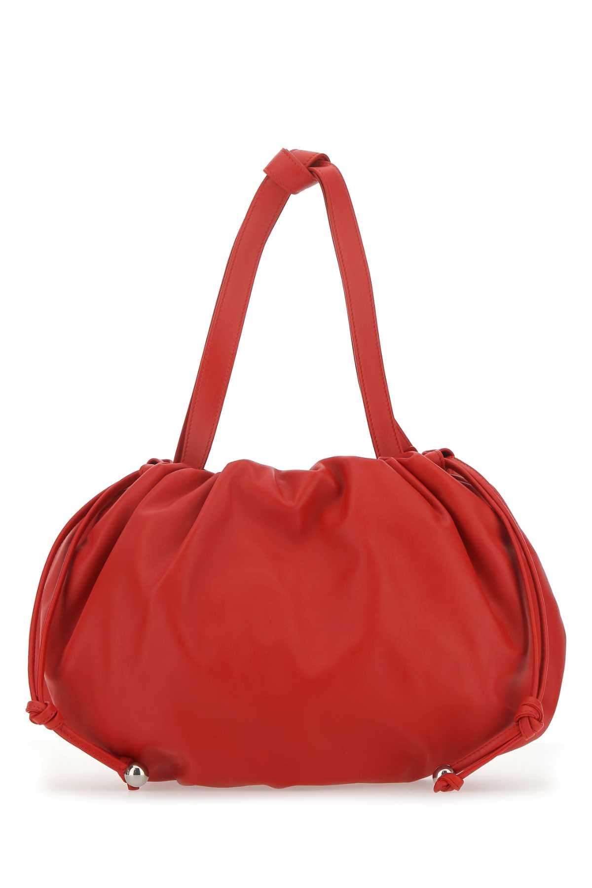 Bottega Veneta Women Red Nappa Leather Medium Bulb Handbag BOTTEGA VENETA