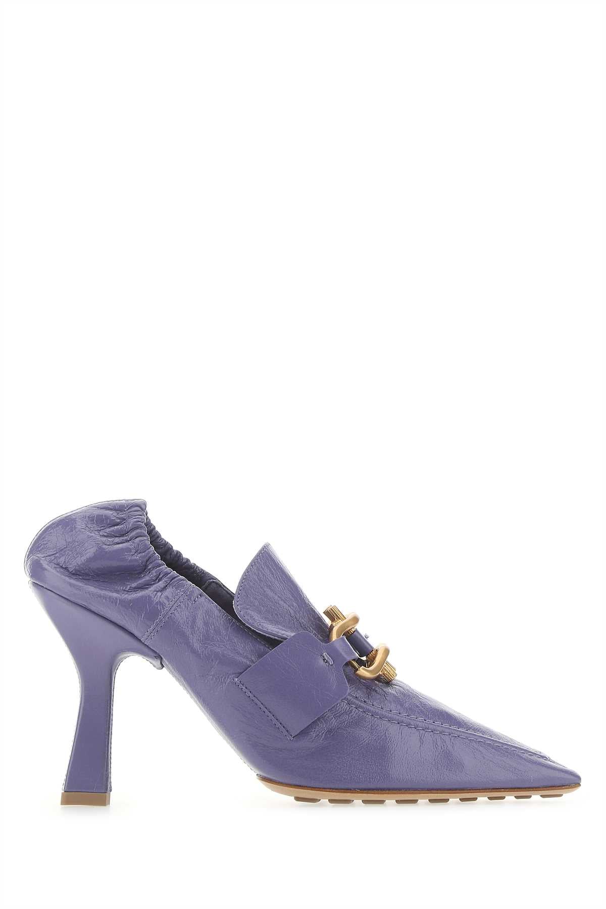 Bottega Veneta Women Lilac Nappa Leather Madame Pumps BOTTEGA VENETA