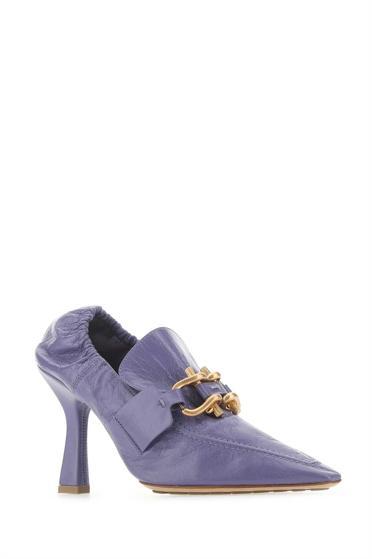 Bottega Veneta Women Lilac Nappa Leather Madame Pumps BOTTEGA VENETA