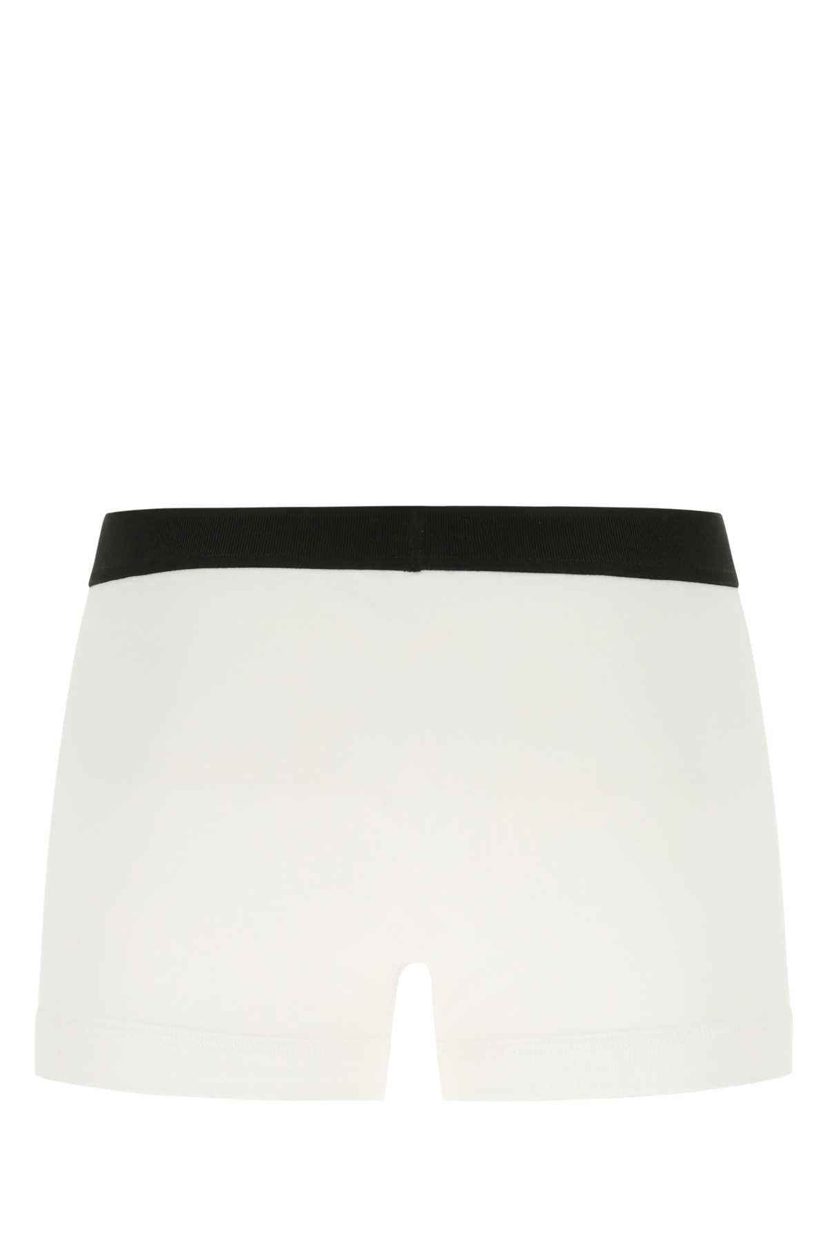 Tom Ford Men White Stretch Cotton Boxer Set TOM FORD
