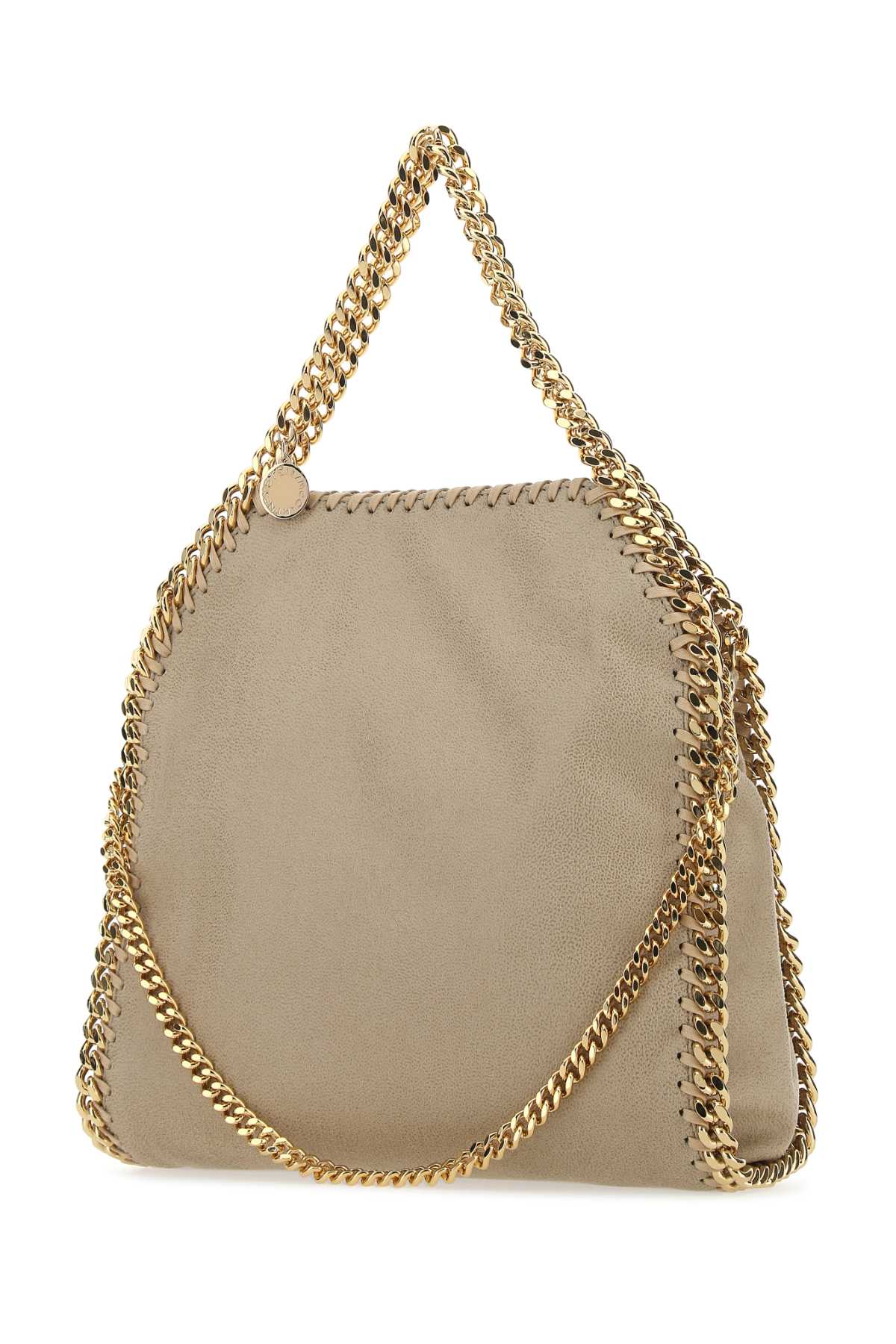 Stella Mccartney Women Cappuccino Shaggy Deer Mini Falabella Handbag STELLA MCCARTNEY