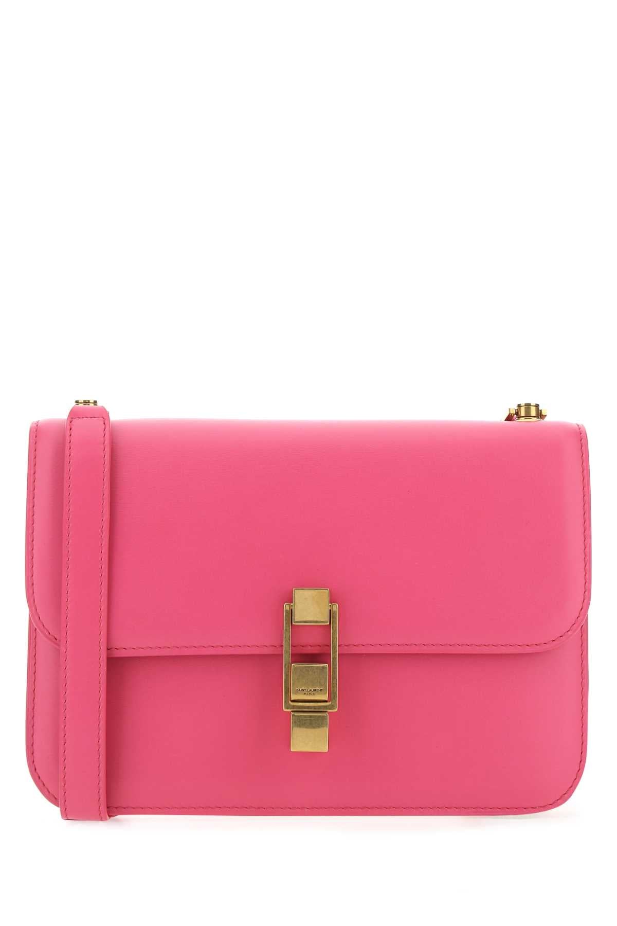 Saint Laurent Women Fuchsia Leather Le Carre Shoulder Bag SAINT LAURENT