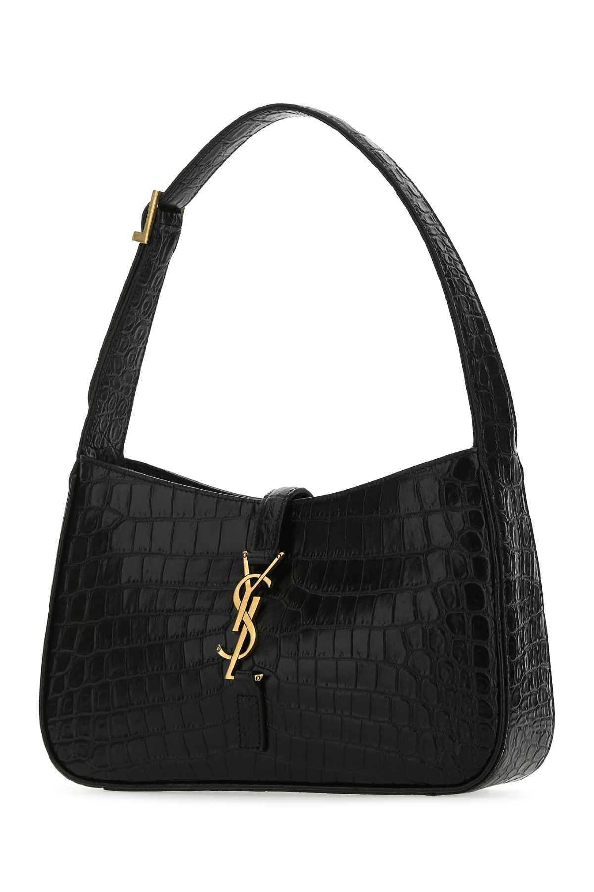 Saint Laurent Women Black Leather Le 5 A 7 Shoulder Bag SAINT LAURENT