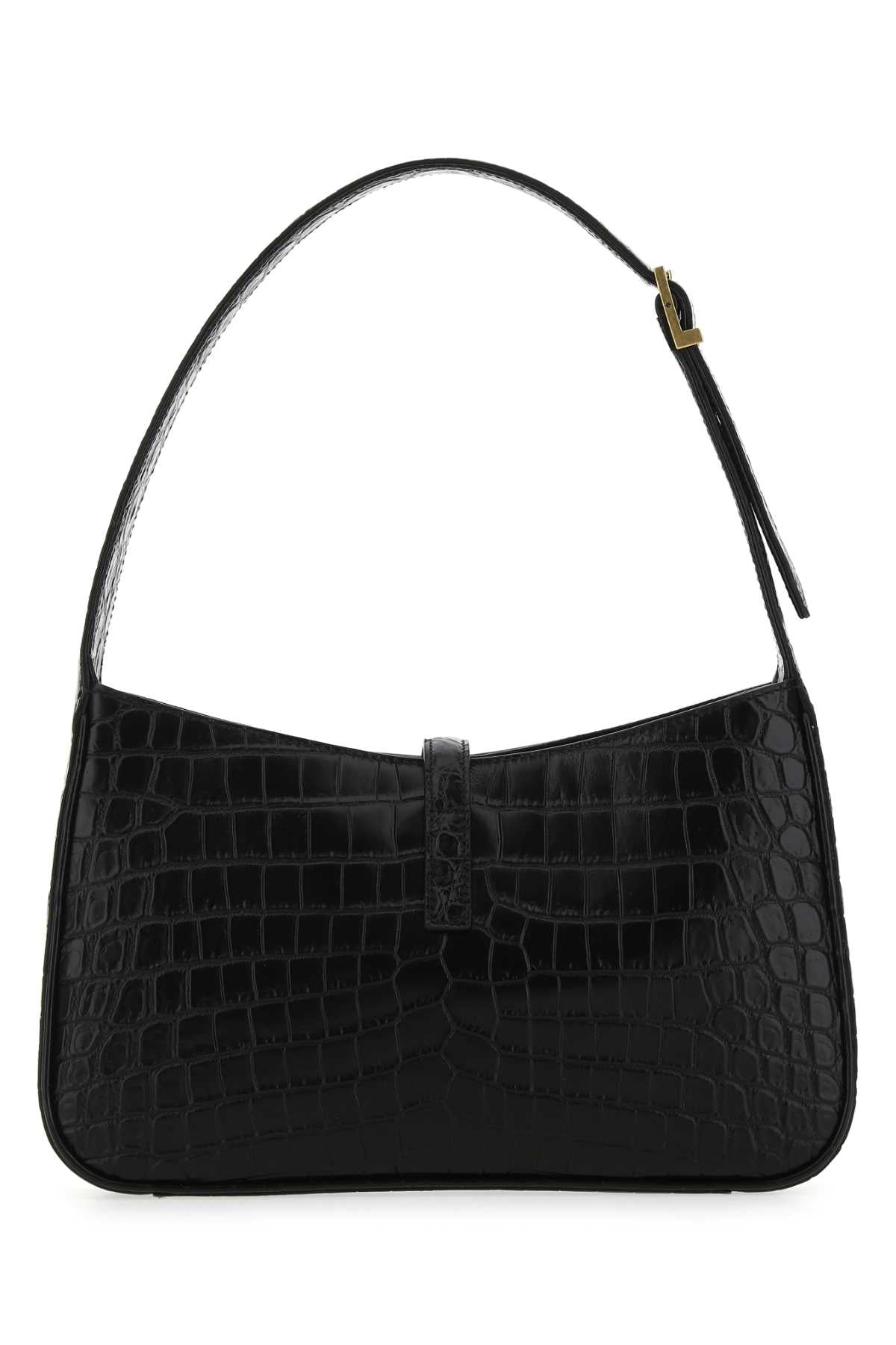 Saint Laurent Women Black Leather Le 5 A 7 Shoulder Bag SAINT LAURENT