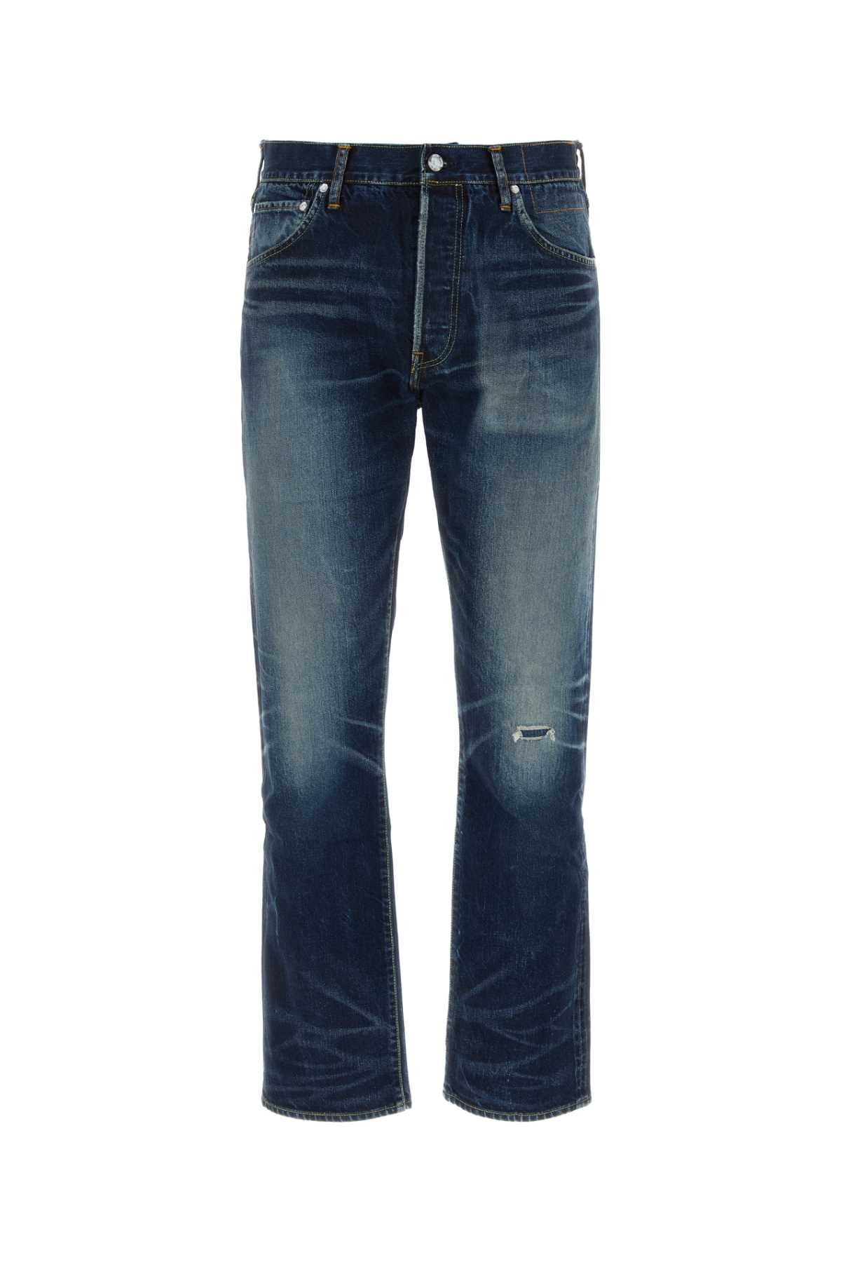 Visvim Men Dark Blue Denim Jeans VISVIM
