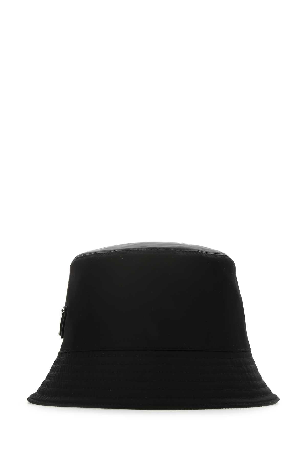 Prada Women Black Nylon Hat PRADA
