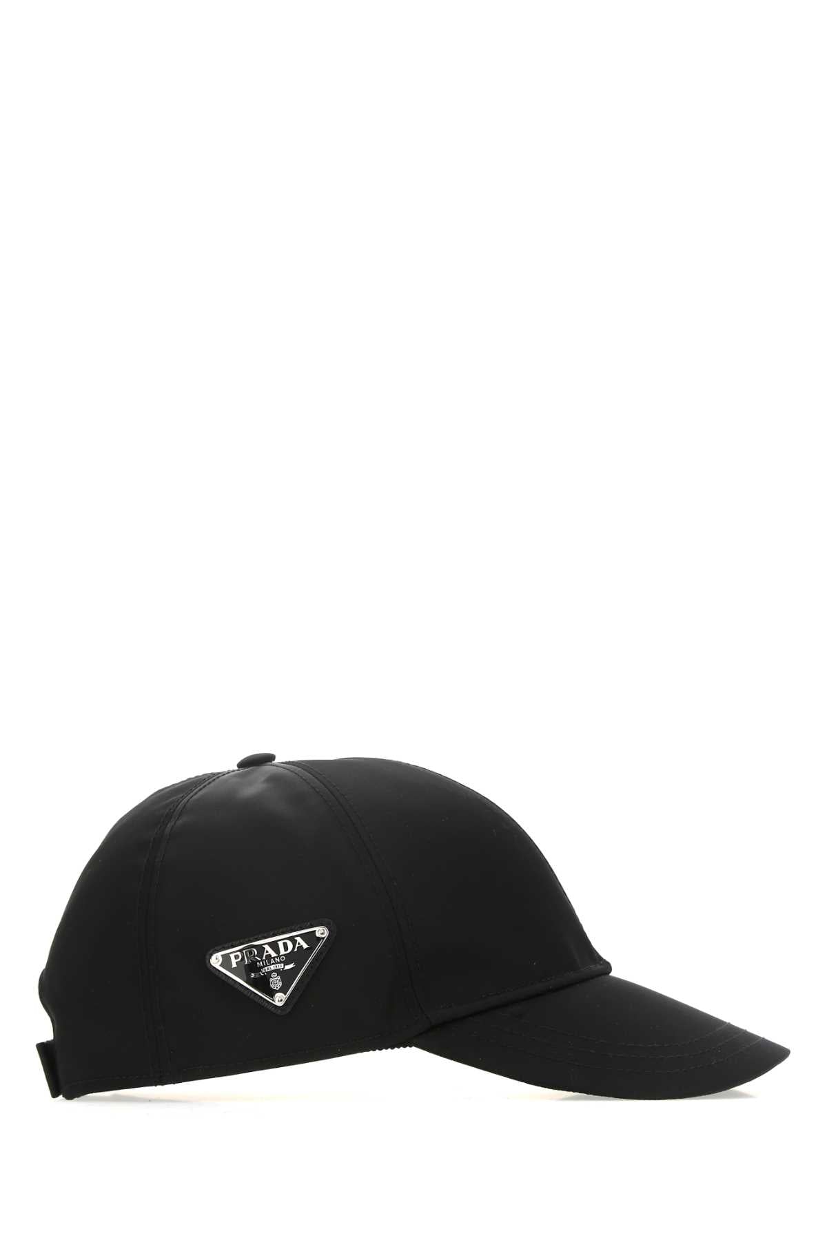 Prada Women Black Nylon Baseball Cap PRADA