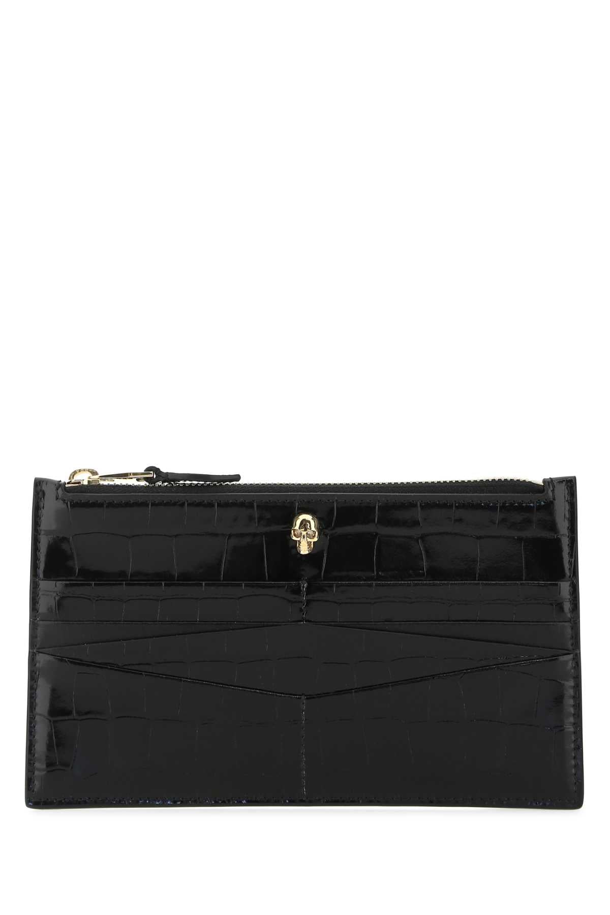 Alexander Mcqueen Women Black Leather Pouch ALEXANDER MCQUEEN