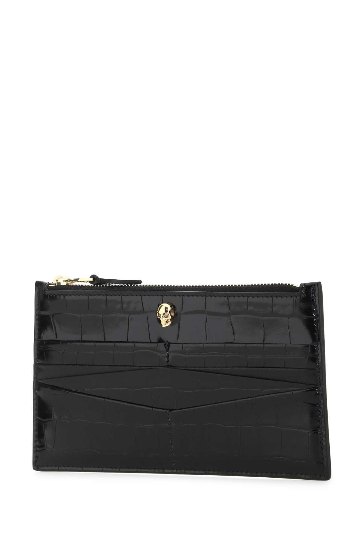Alexander Mcqueen Women Black Leather Pouch ALEXANDER MCQUEEN