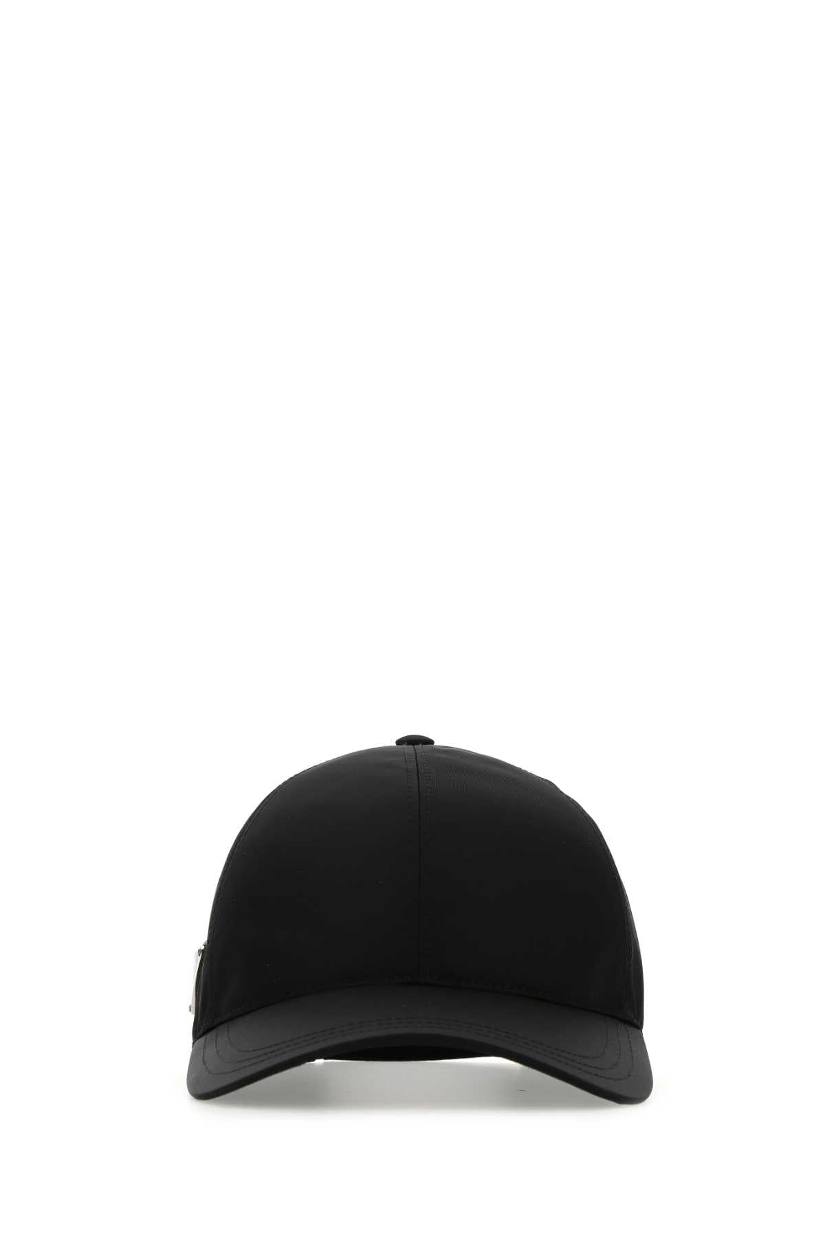 Prada Men Black Re-Nylon Baseball Cap PRADA