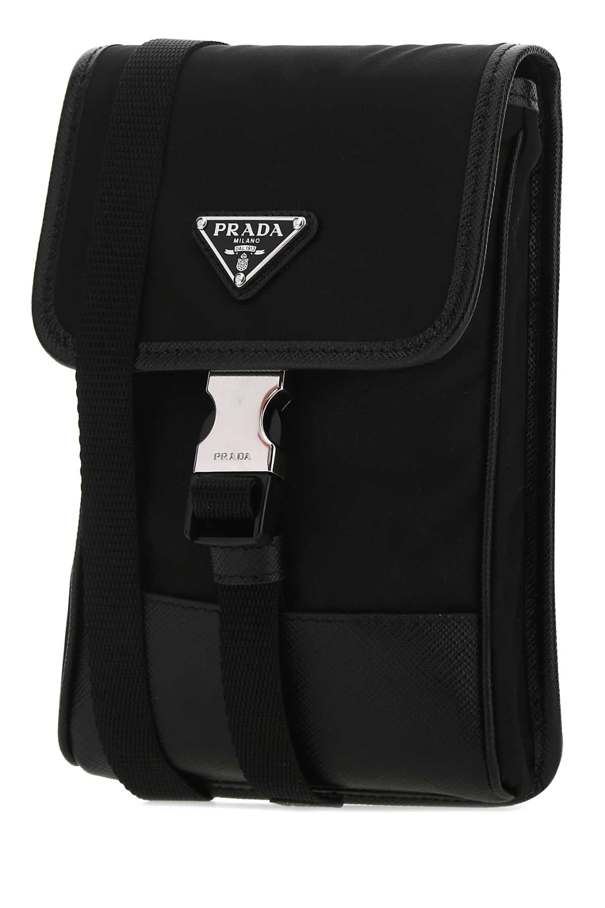 Prada Men Black Re-Nylon Phone Case PRADA