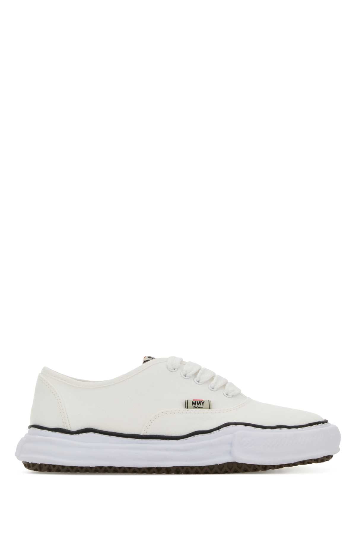 Maison Mihara Yasuhiro Unisex White Canvas Baker Sneakers MAISON MIHARA YASUHIRO