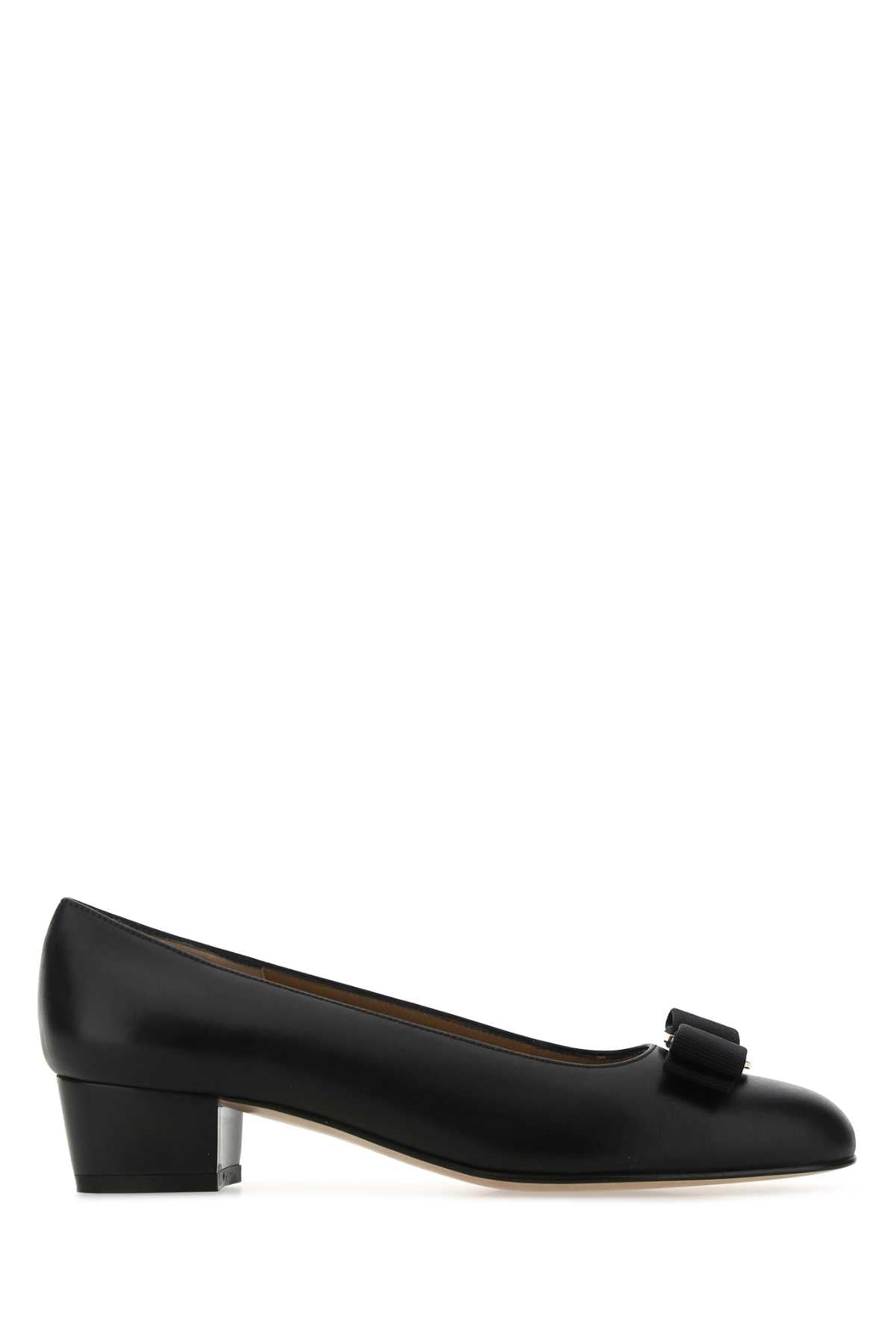Salvatore Ferragamo Women Black Leather Vara Pumps FERRAGAMO