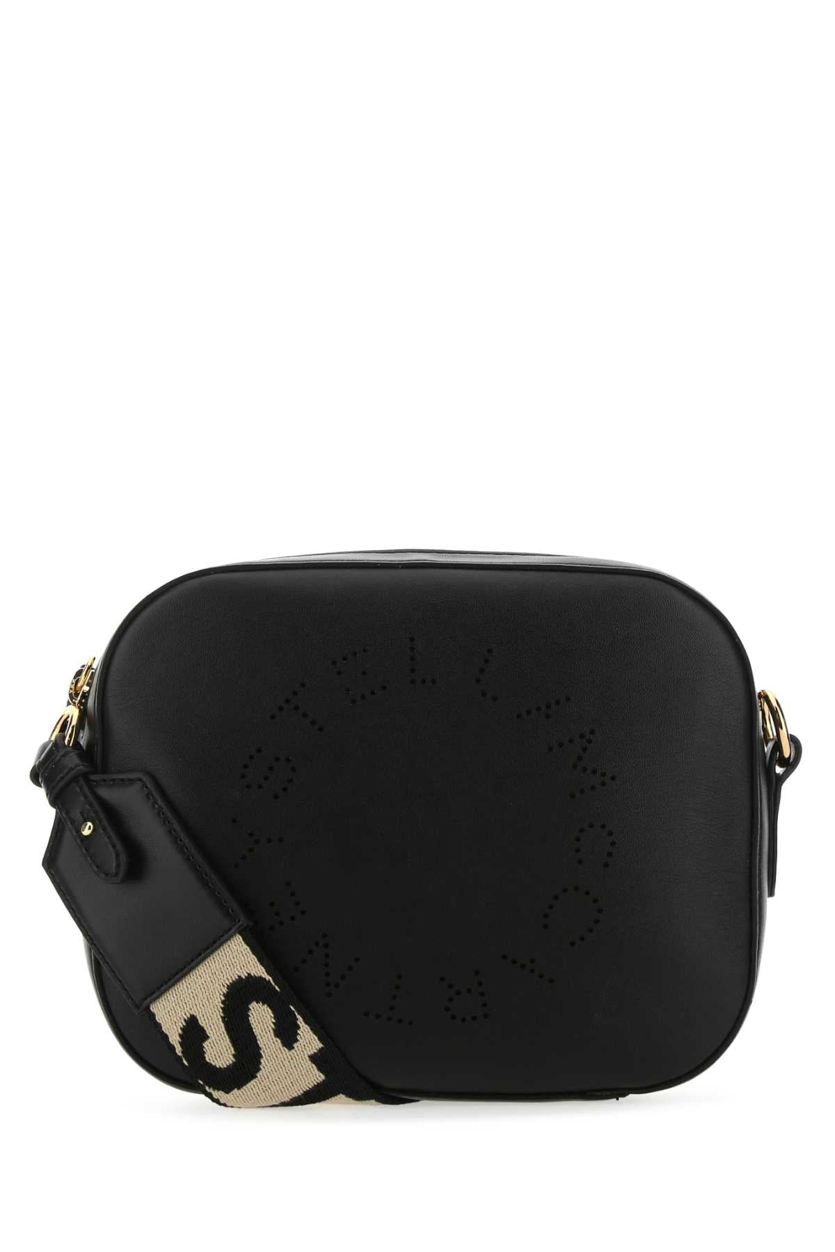 Stella Mccartney Women Black Alter Mat Mini Stella Logo Crossbody Bag STELLA MCCARTNEY