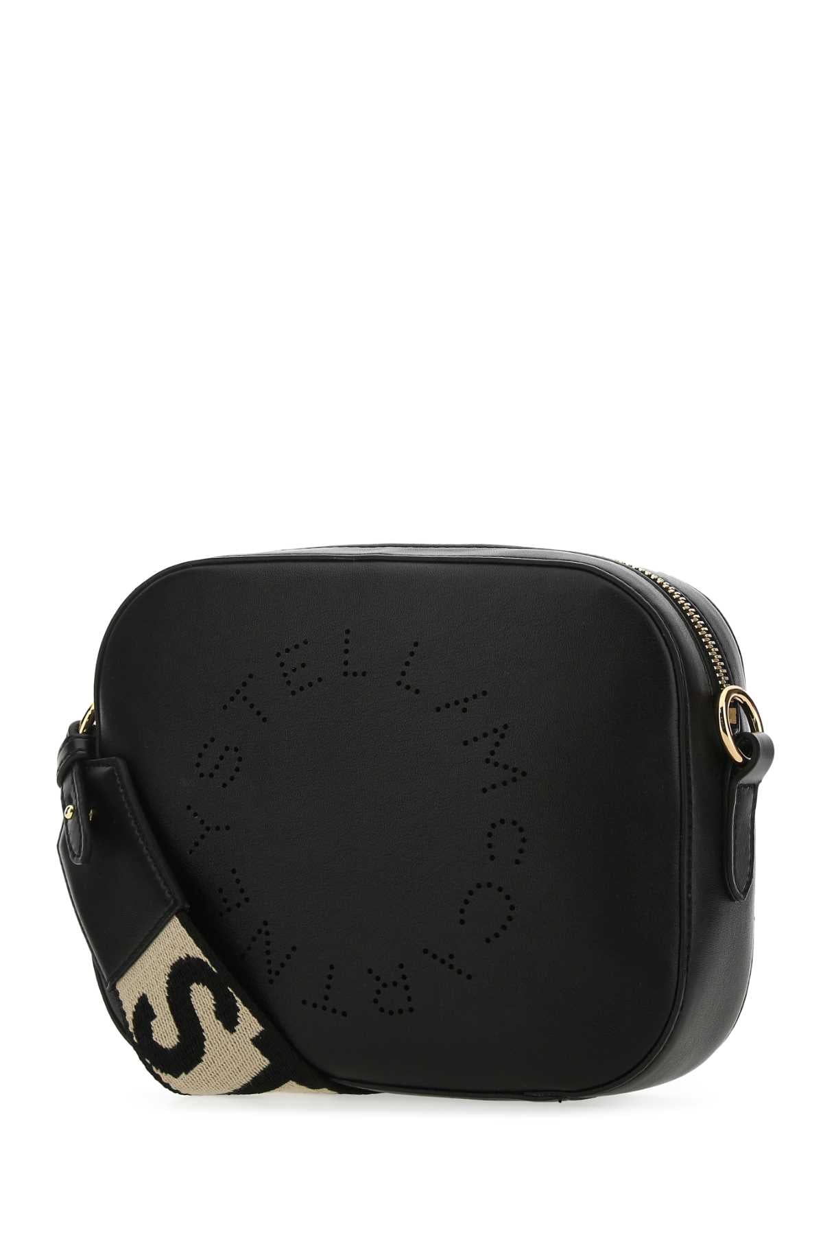 Stella Mccartney Women Black Alter Mat Mini Stella Logo Crossbody Bag STELLA MCCARTNEY