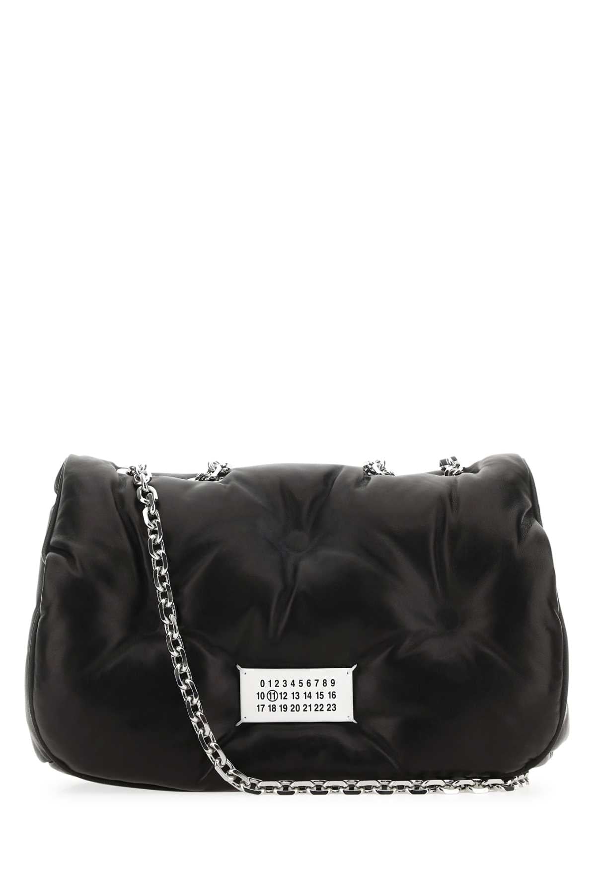 Maison Margiela Women Black Nappa Leather Medium Glam Slam Shoulder Bag MAISON MARGIELA