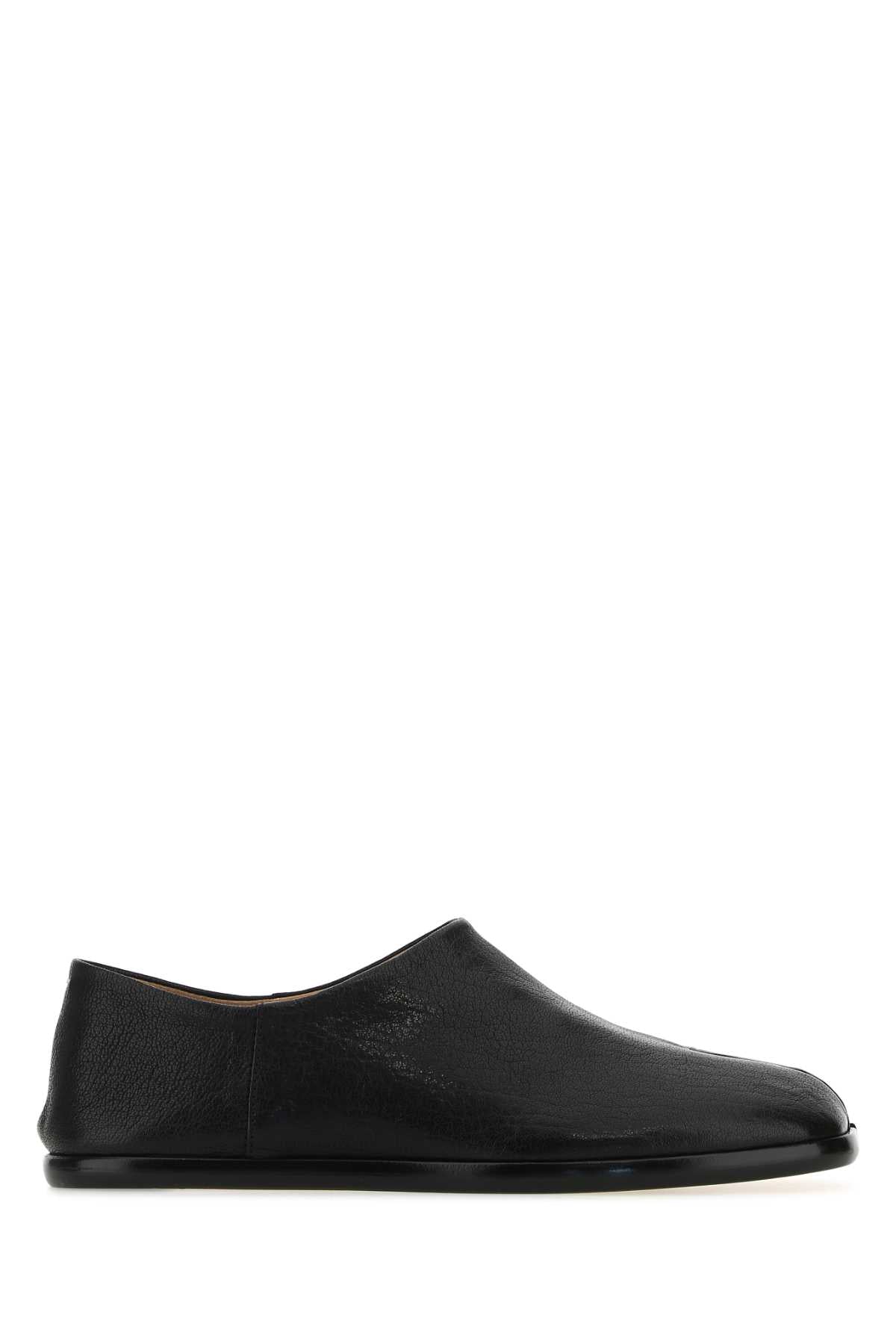 Maison Margiela Women Black Leather Tabi Loafers MAISON MARGIELA