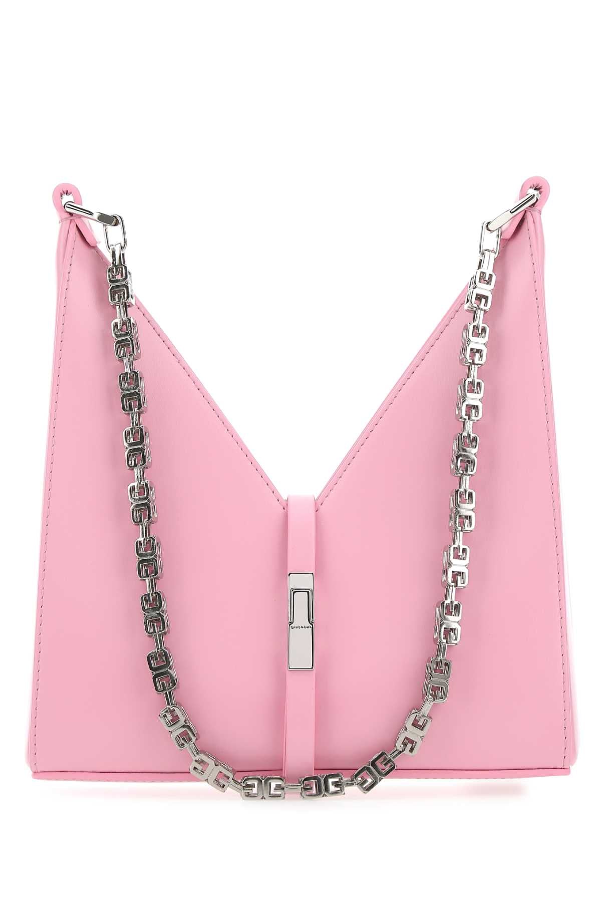 Givenchy Women Pink Leather Mini Cut Out Shoulder Bag GIVENCHY