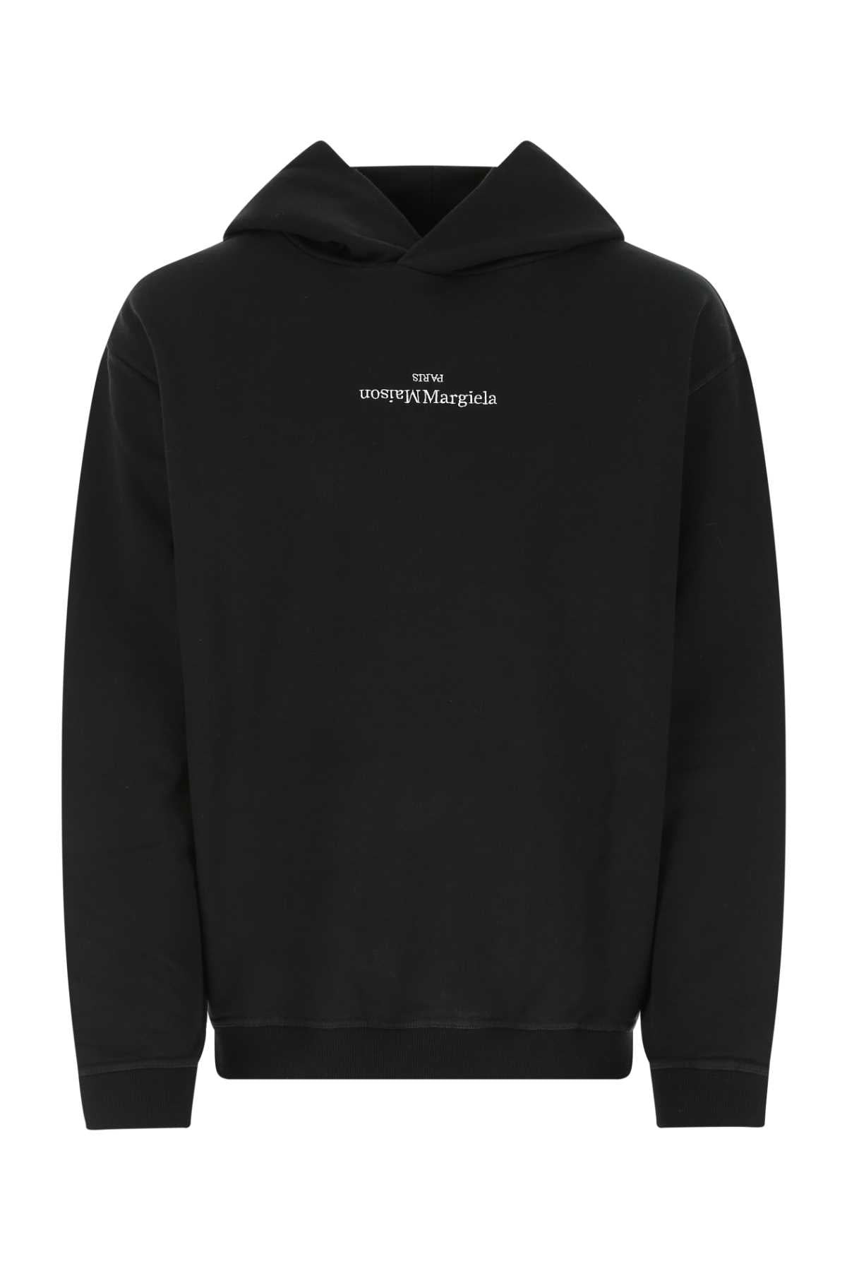 Maison Margiela Men Black Cotton Oversize Sweatshirt MAISON MARGIELA