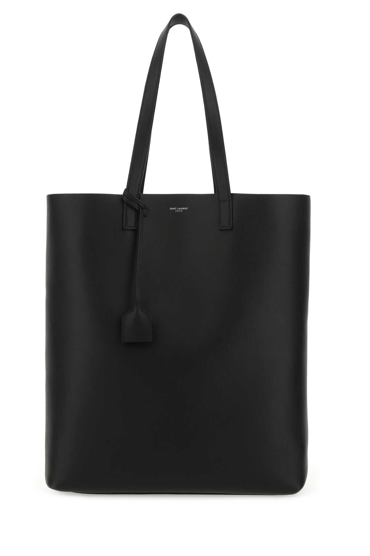 Saint Laurent Men Black Leather Bold Shopping Bag SAINT LAURENT