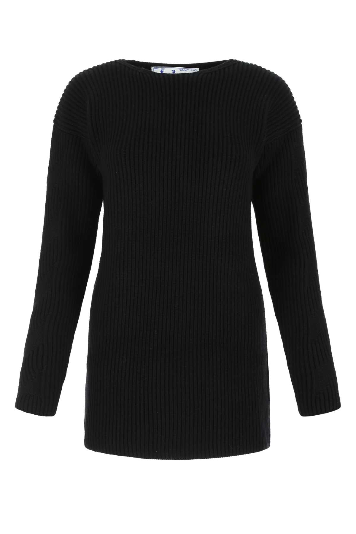 Off White Women Black Wool Sweater OFF-WHITE