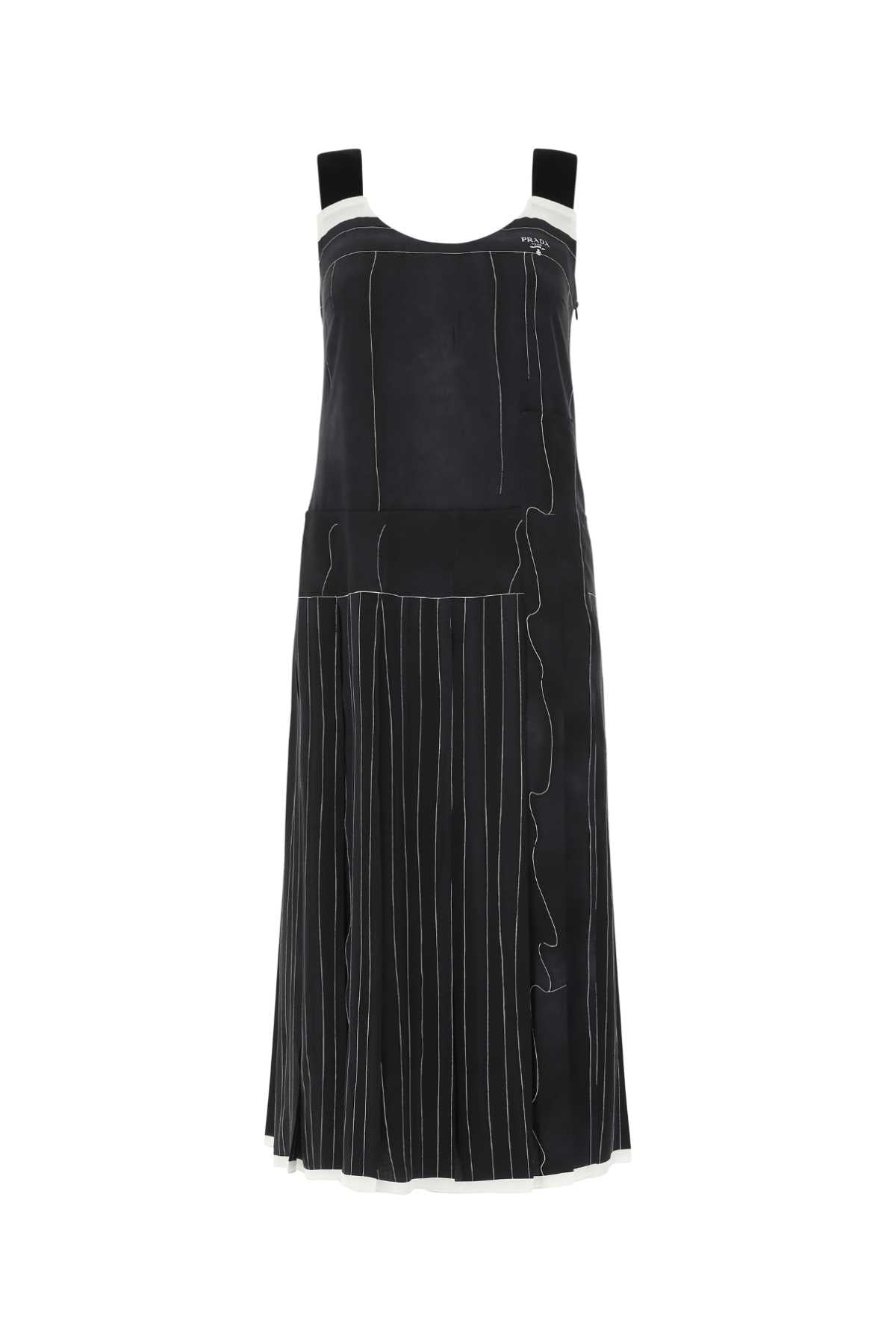 Prada Women Printed Silk Dress PRADA