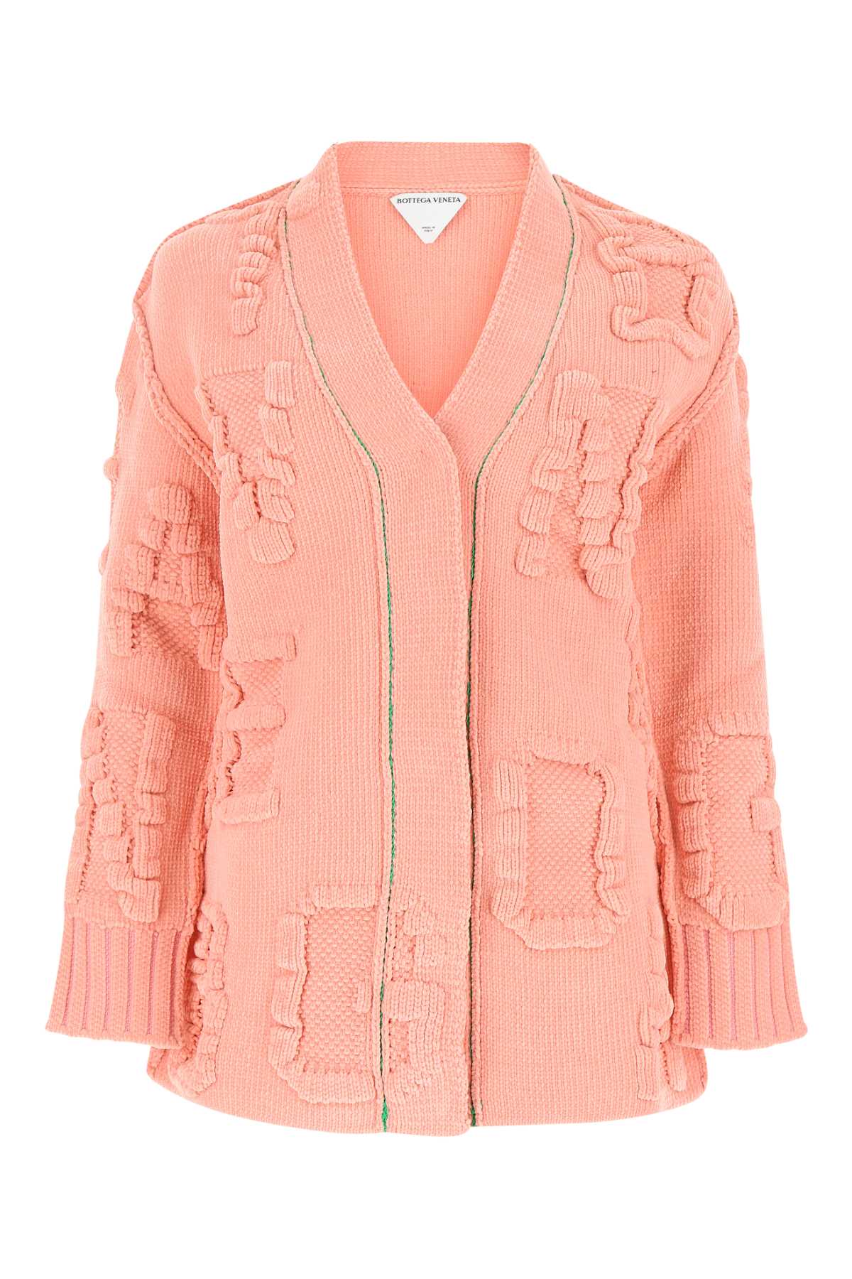 Bottega Veneta Women Pink Chenille Cardigan BOTTEGA VENETA