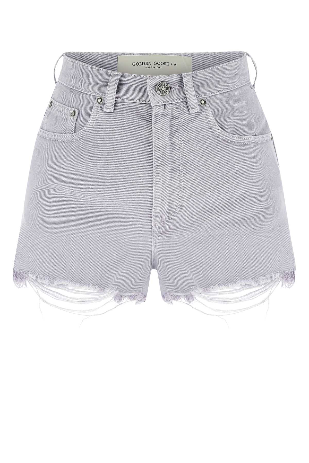Golden Goose Deluxe Brand Women Lilac Denim Shorts