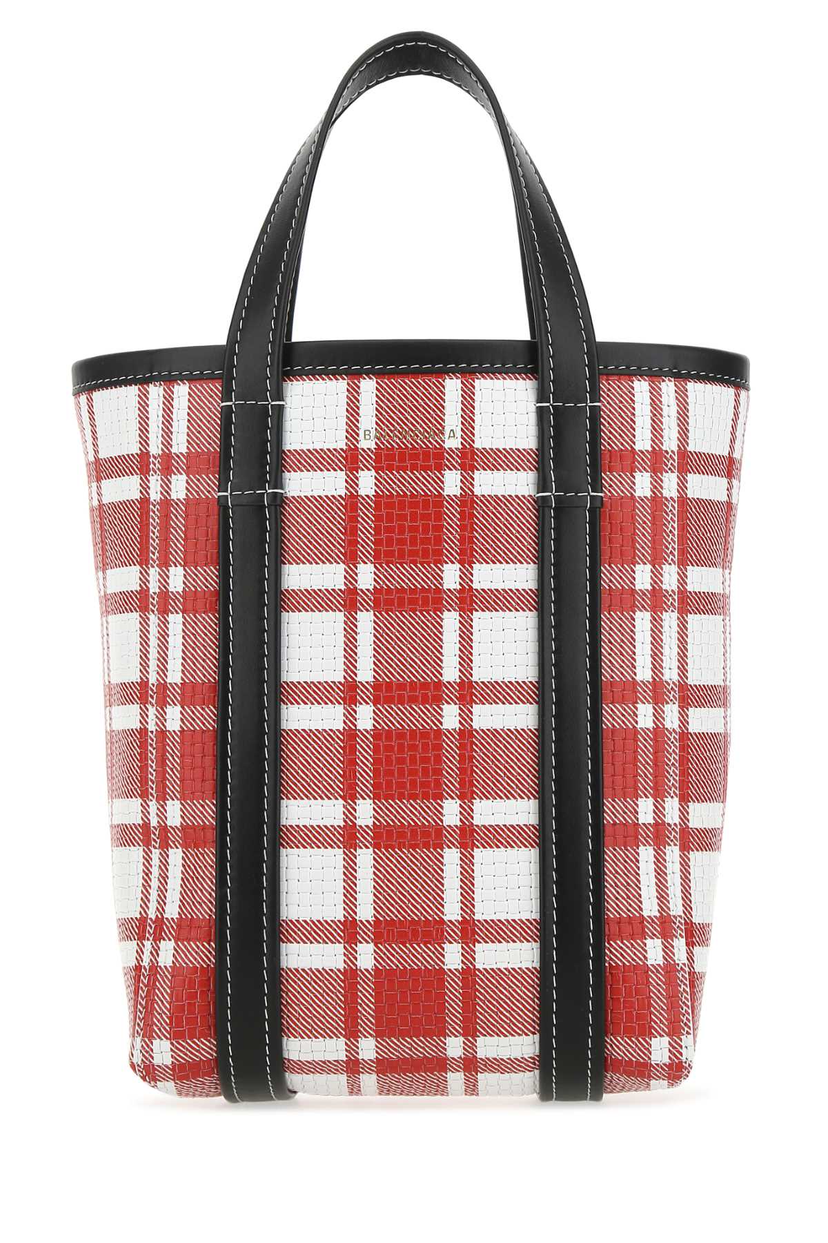 Balenciaga Women Printed Leather Small Barbes Shopping Bag BALENCIAGA