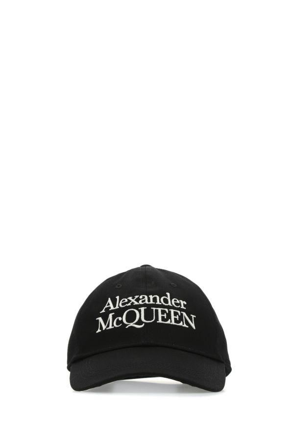 Alexander Mcqueen Man Black Cotton Hat