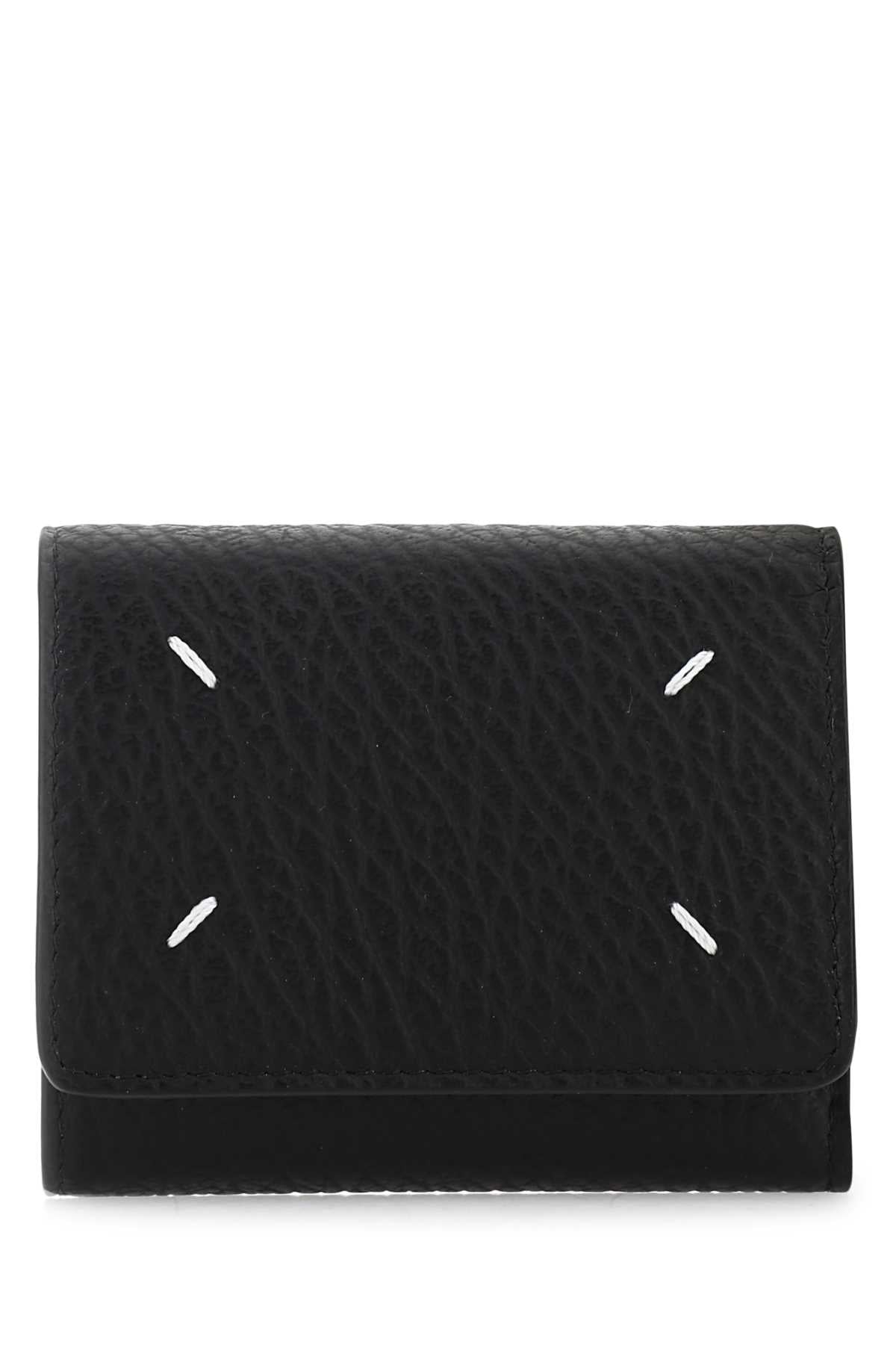 Maison Margiela Women Black Leather Wallet MAISON MARGIELA