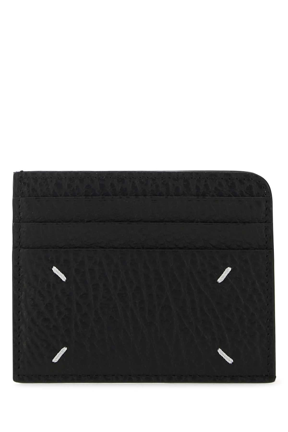 Maison Margiela Women Black Lather Card Holder MAISON MARGIELA